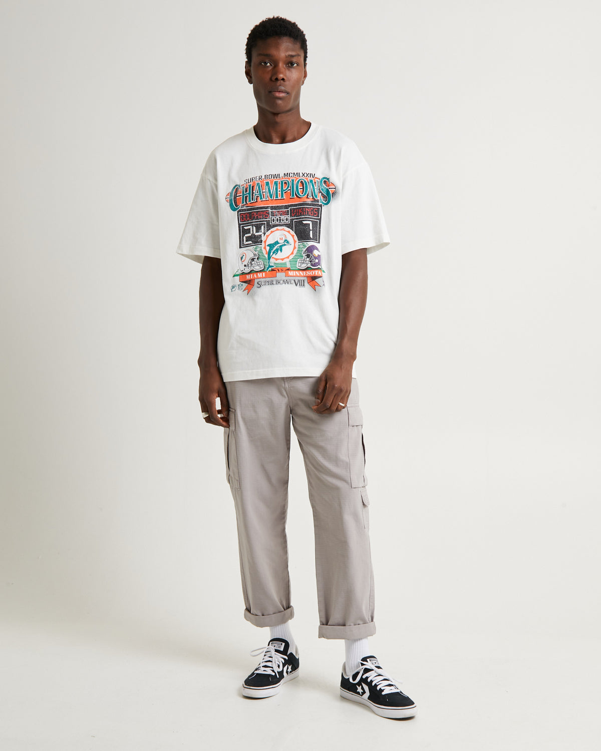 Head To Head Short Sleeve T-Shirt Dolphins Vintage White VINTAGE WHITE