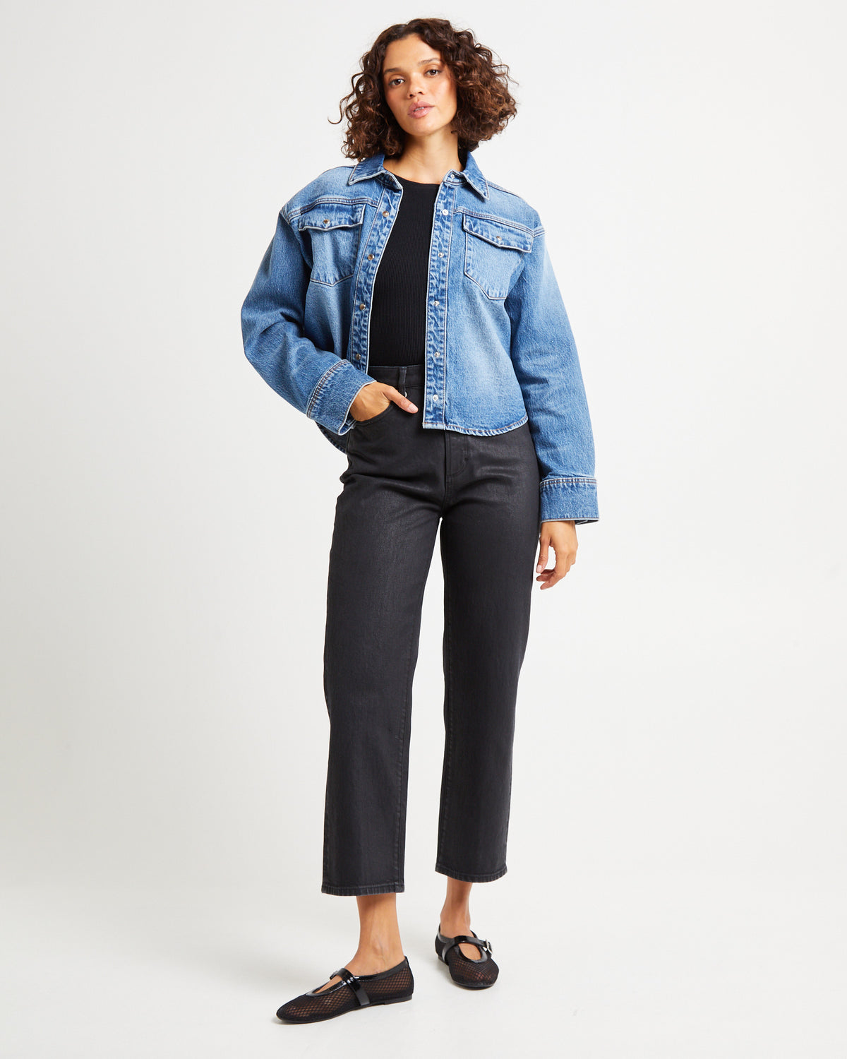 Eva Denim Shacket Vintage Indigo VINTAGE INDIGO