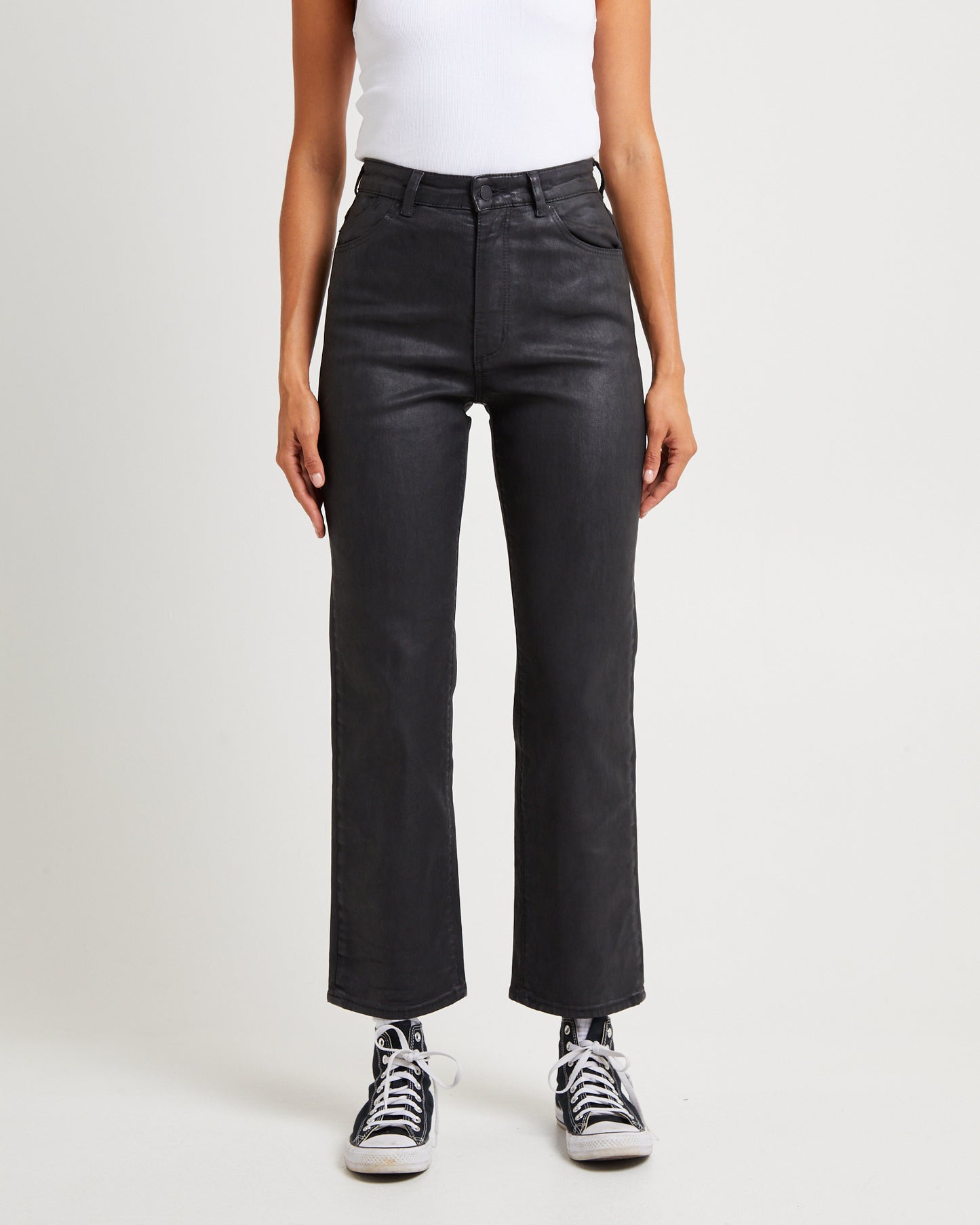 Sailor Scoop Coated Denim Jeans