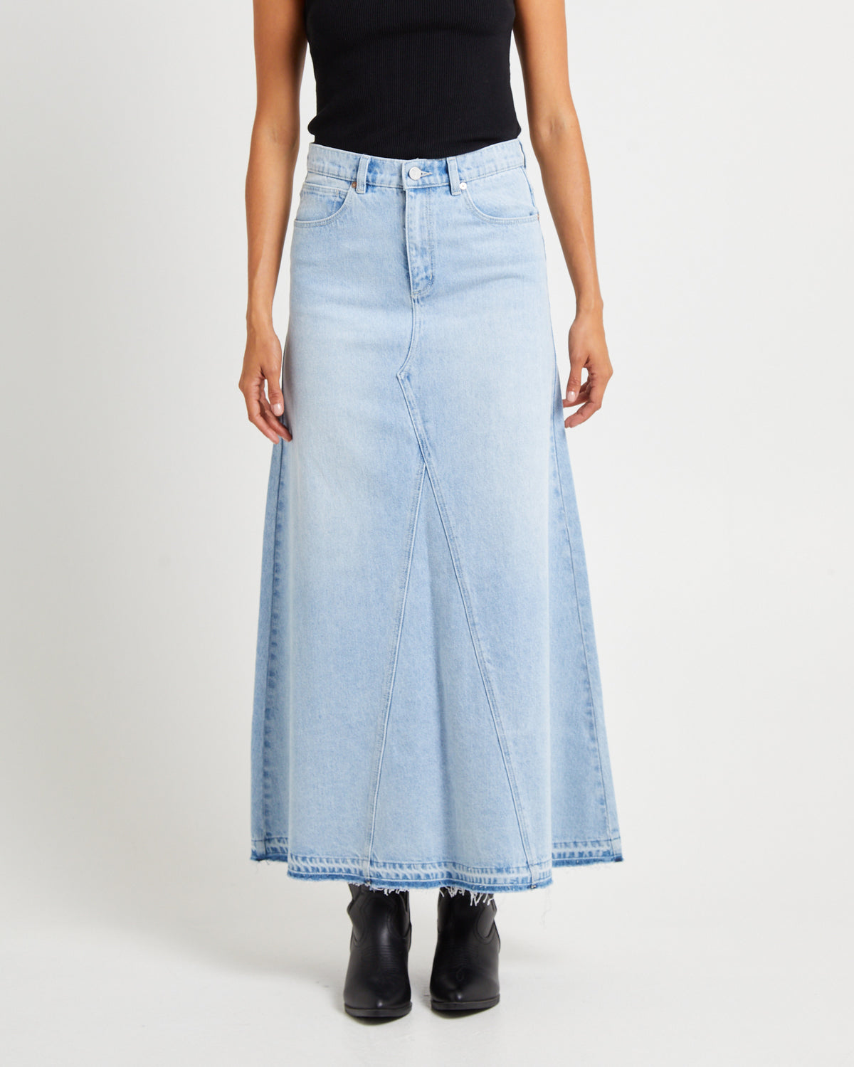 95 Denim Maxi Skirt Gina GINA
