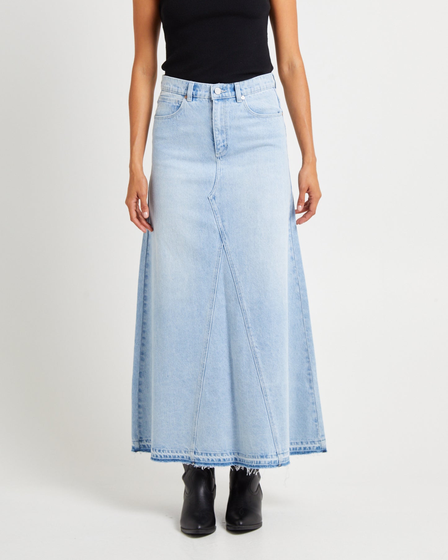 95 Denim Maxi Skirt Gina