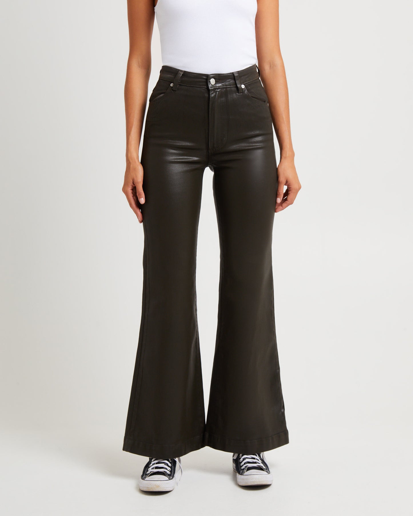 Eastcoast Flare Coated Denim Jeans