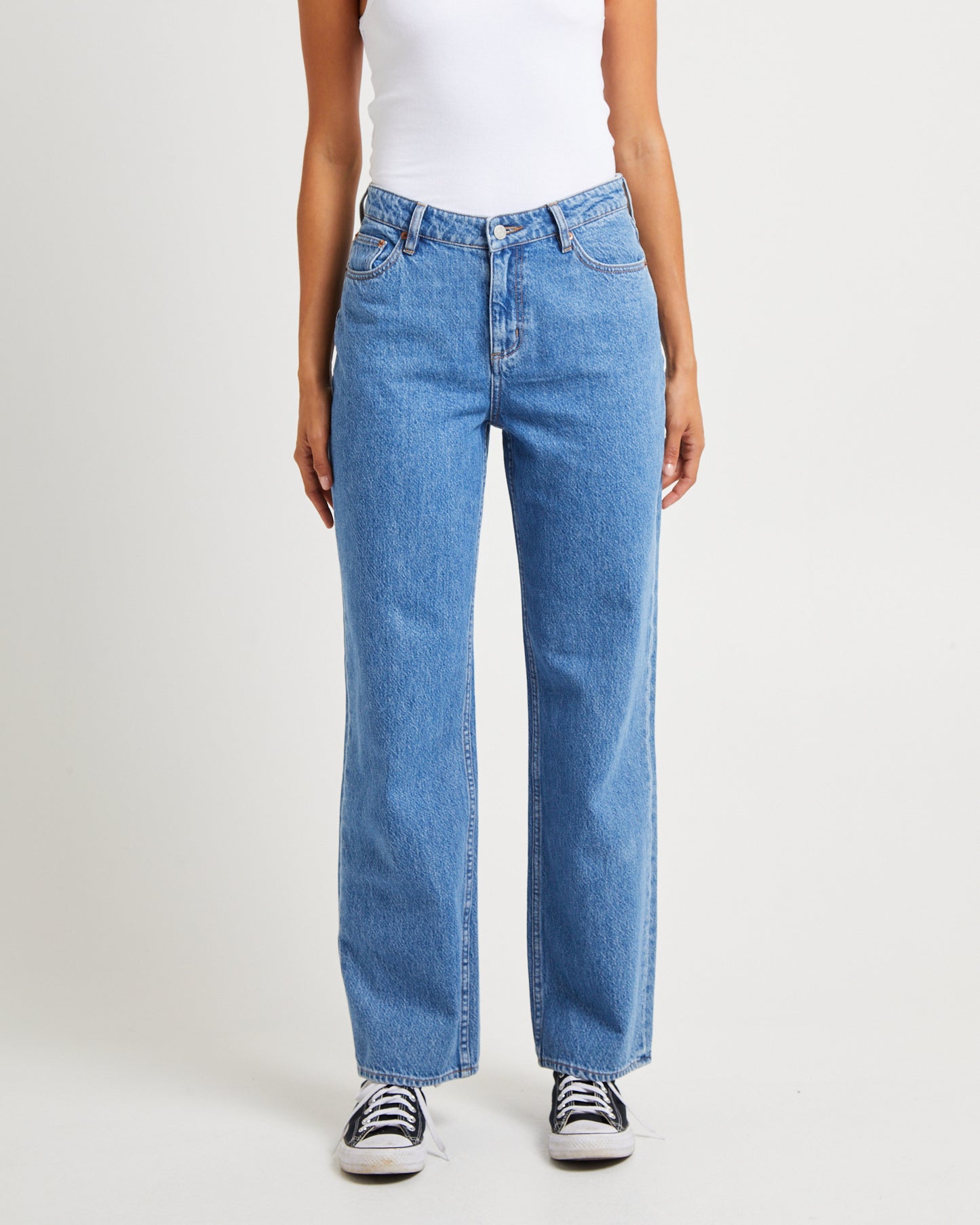 Signature Mid Baggy Denim Jeans Next