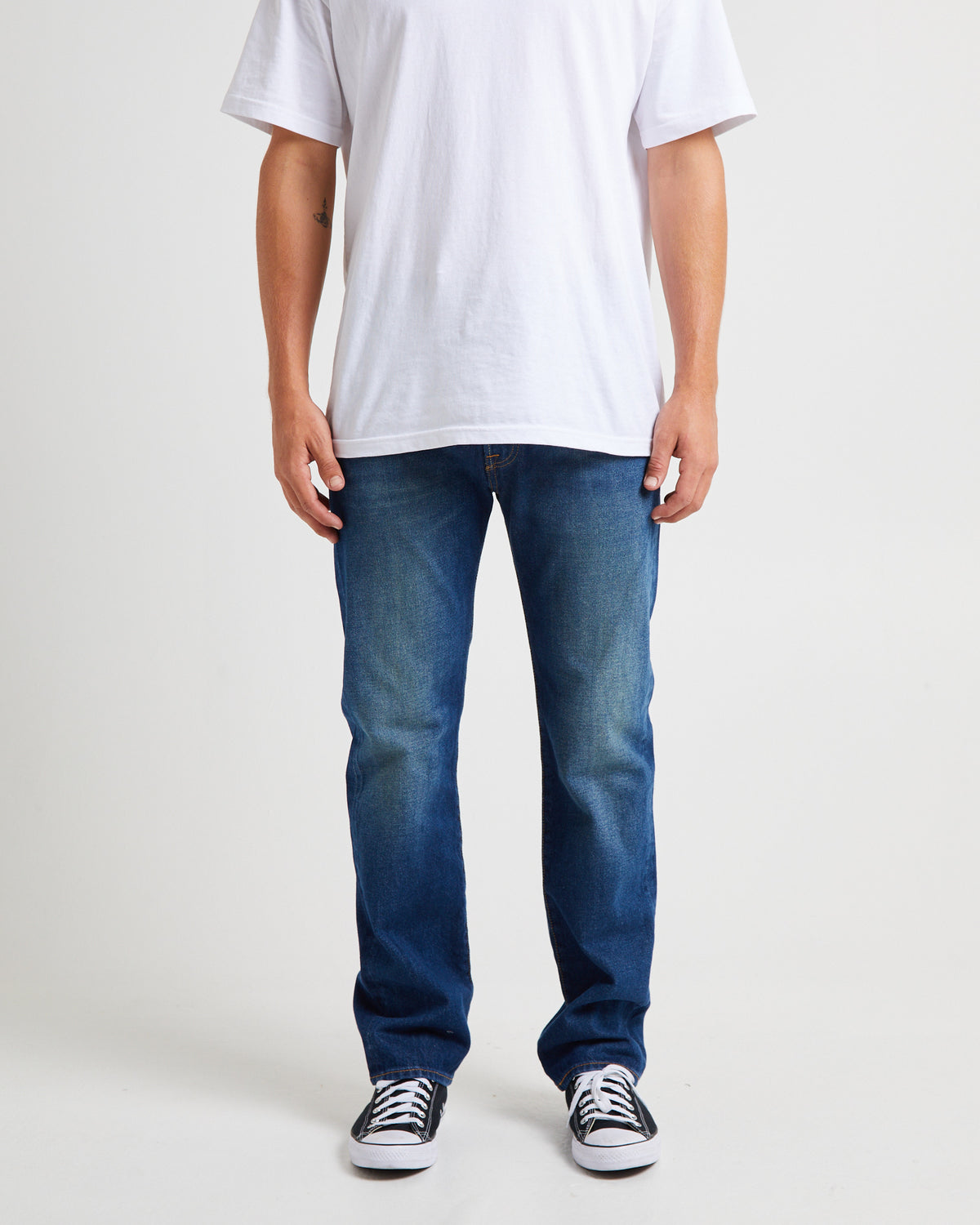 555 '96 Relaxed Straight Denim Jeans WISH YOU WOULD