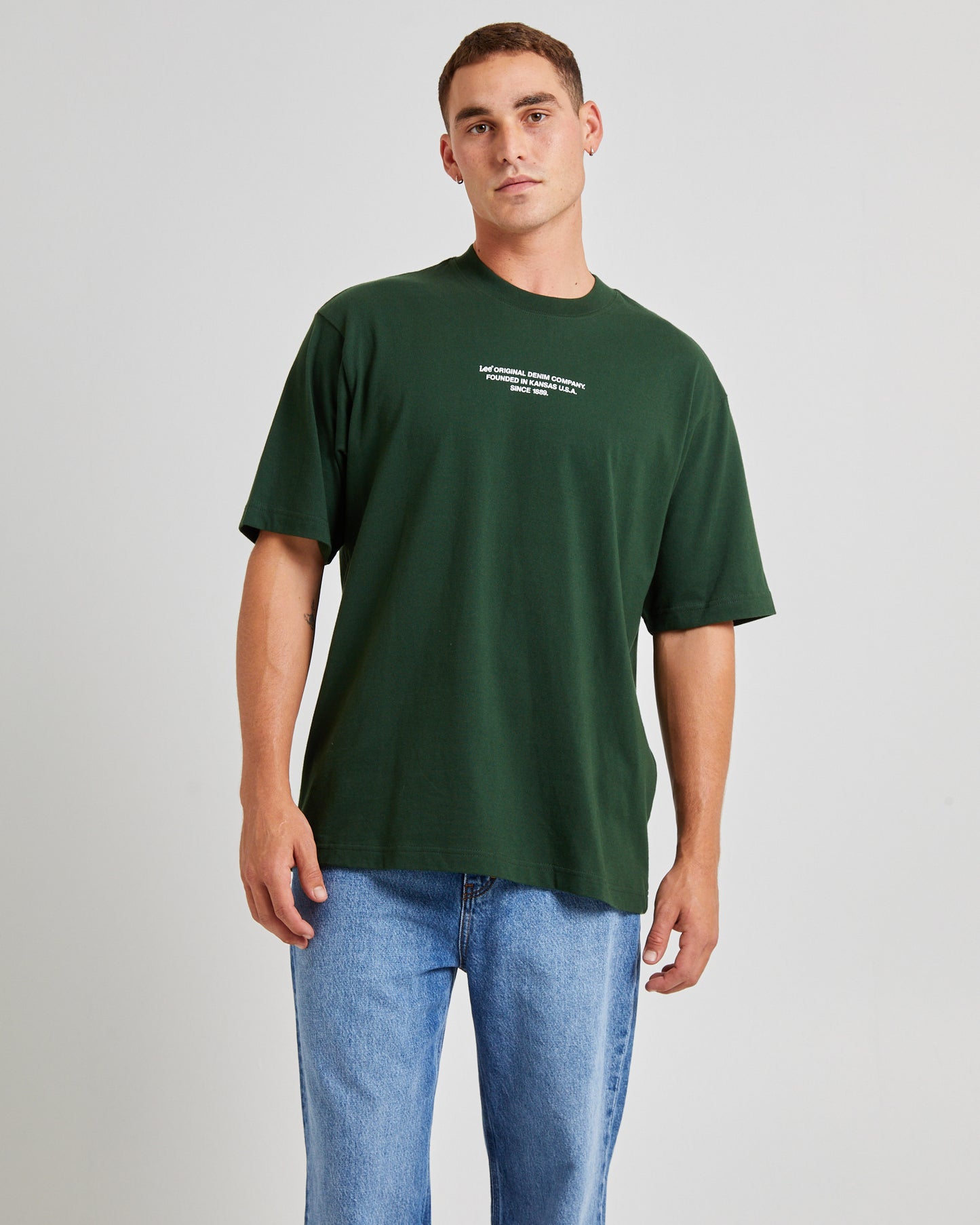 Denim Co Baggy T-Shirt Dark Forest