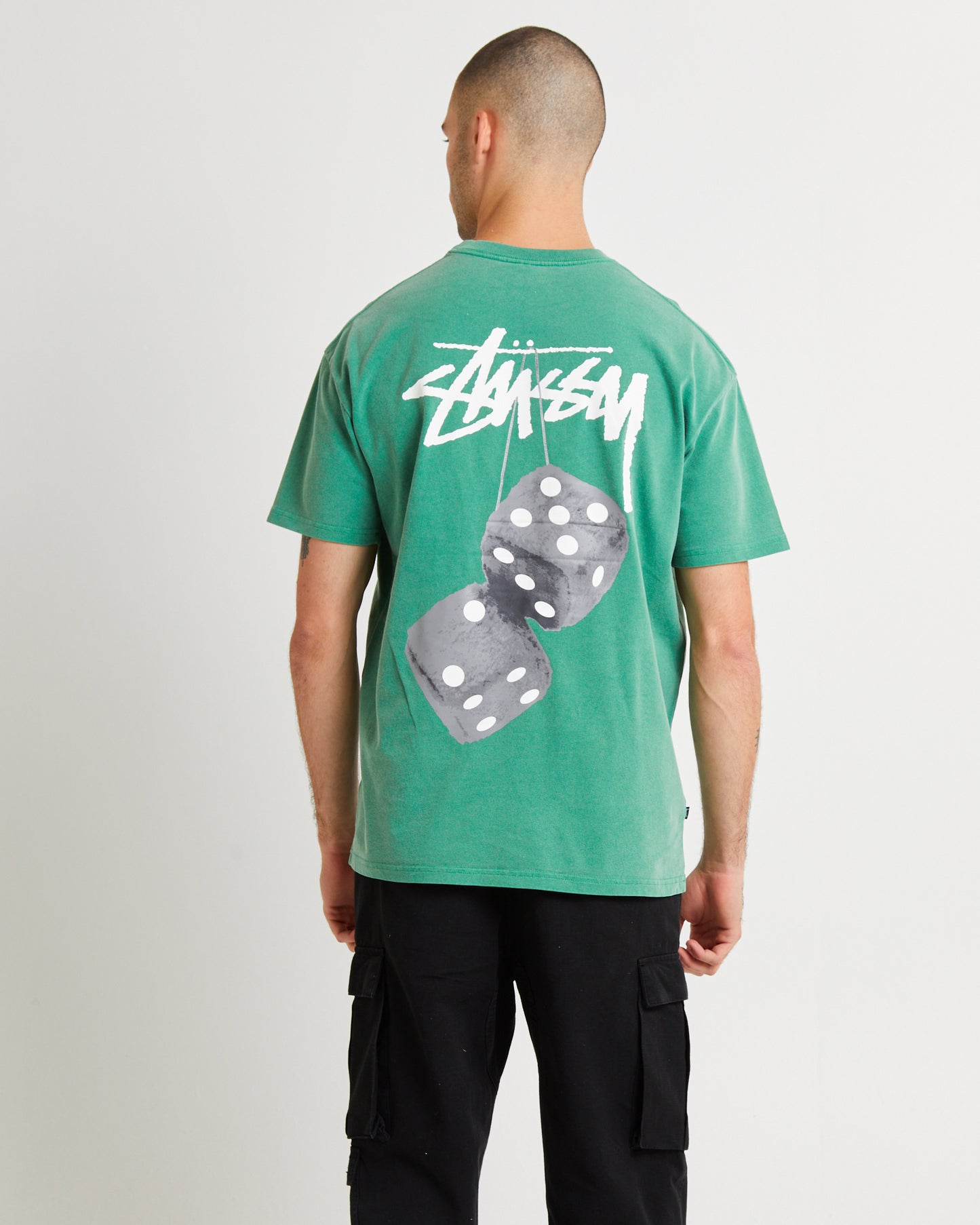 Fuzzy Dice Heavyweight Short Sleeve T-Shirt Pine Green