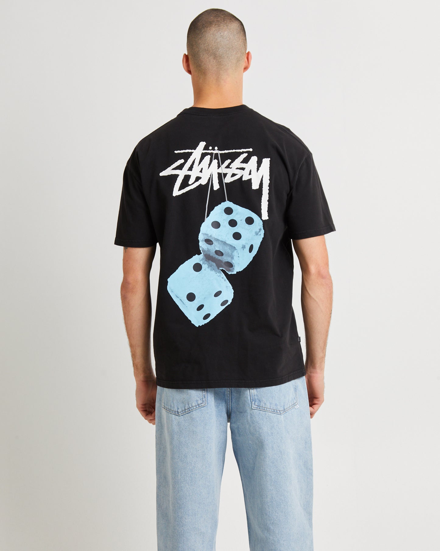 Fuzzy Dice Heavyweight Short Sleeve T-Shirt Black