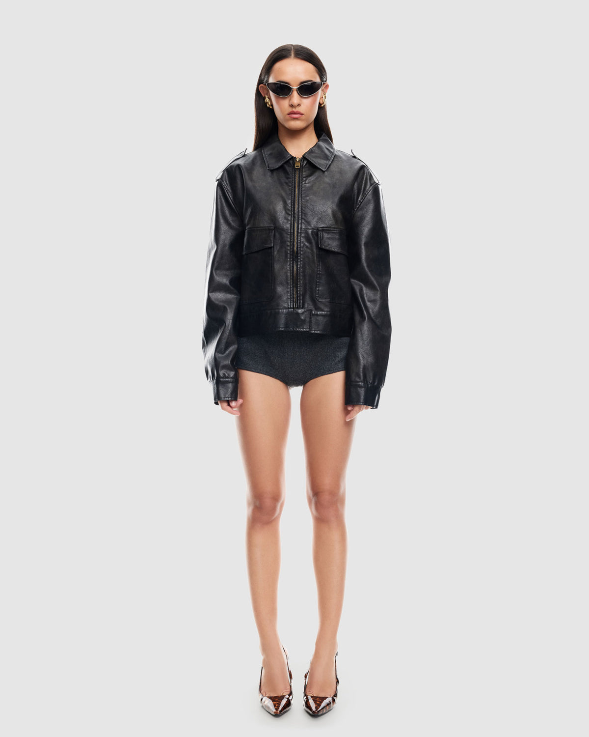Eighties Bomber Jacket WASHED ONYX