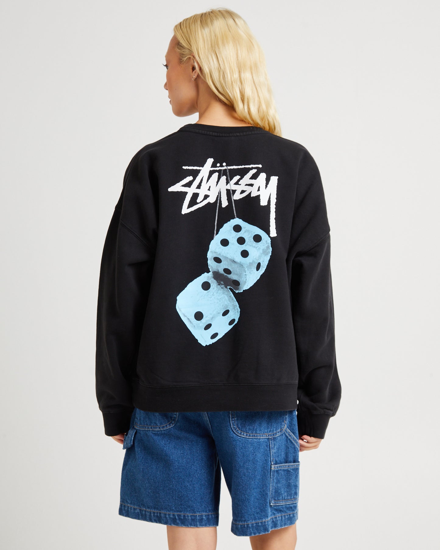 Fuzzy Dice Oversized Crew Jumper