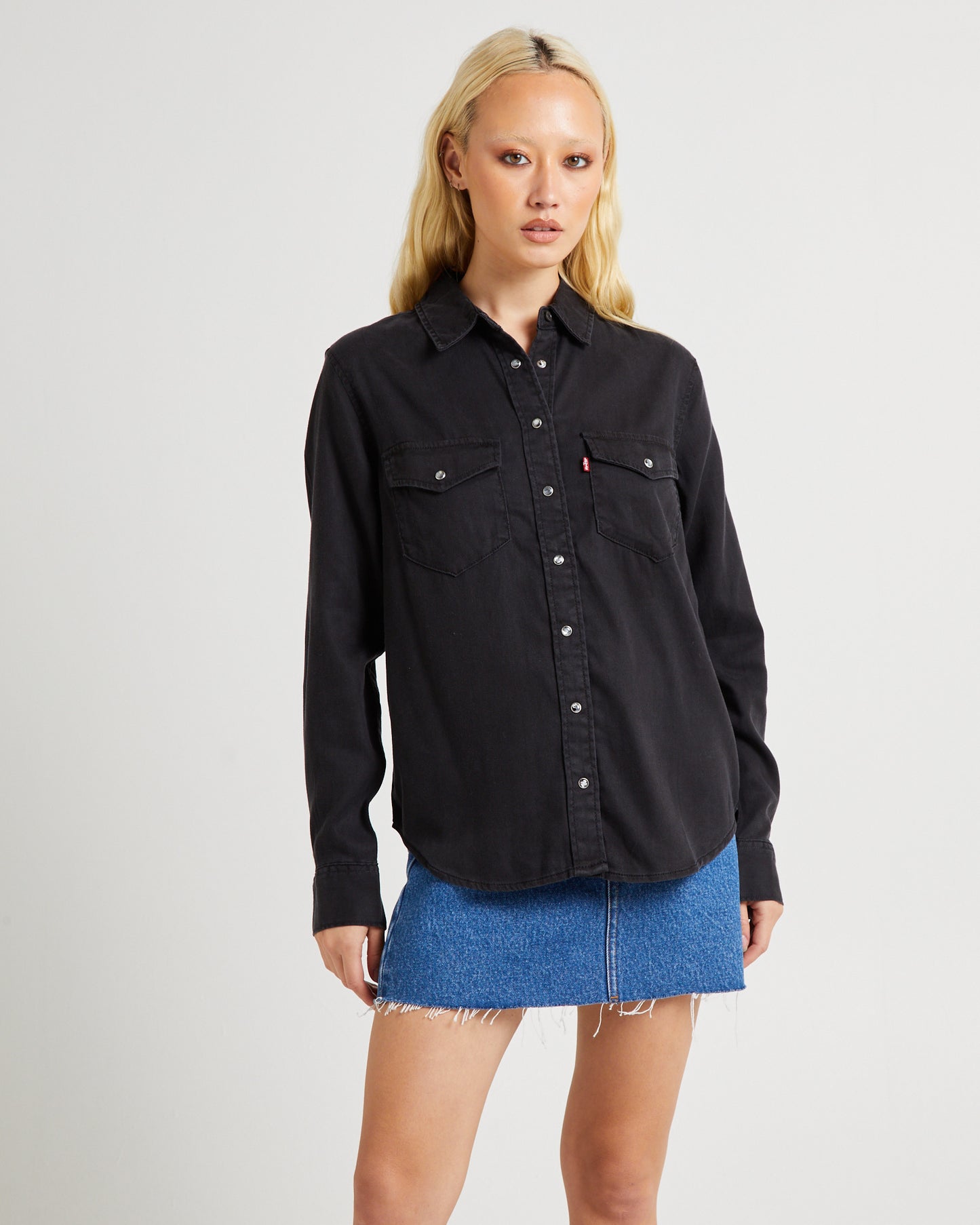 Iconic Western Long Sleeve Denim Shirt