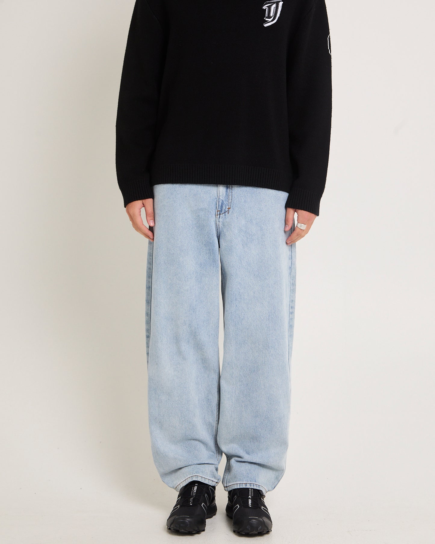 Knocker Wide Leg Denim Jeans