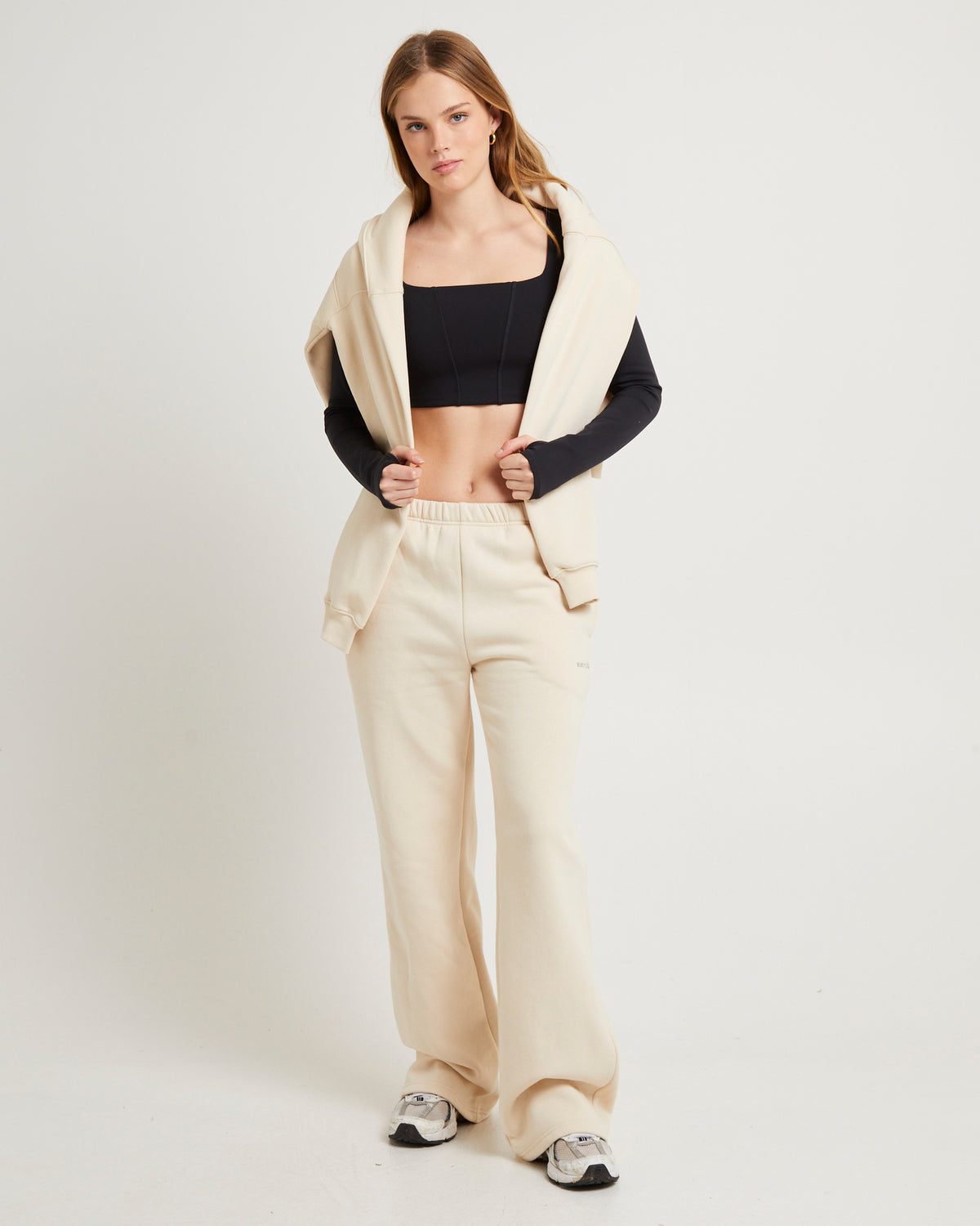 Subtitled Straight Leg Trackpants OAT