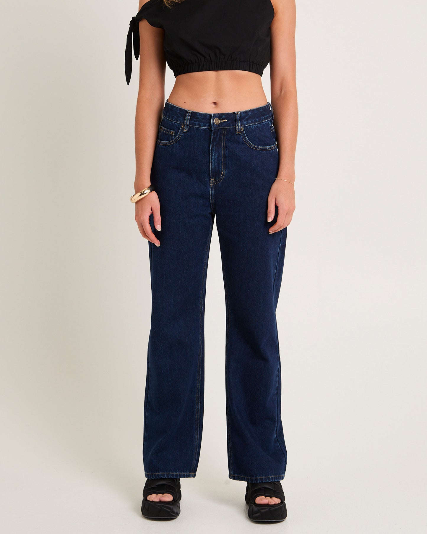 Alexa Mid Rise Relaxed Denim Jeans