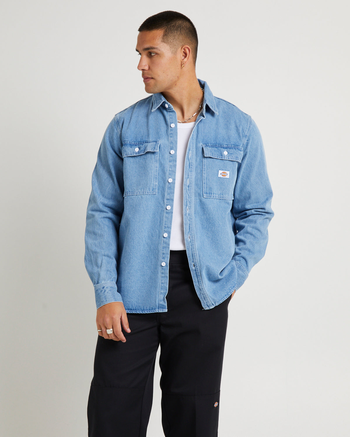 Jacinto Denim LS Shirt RINSED INDIGO