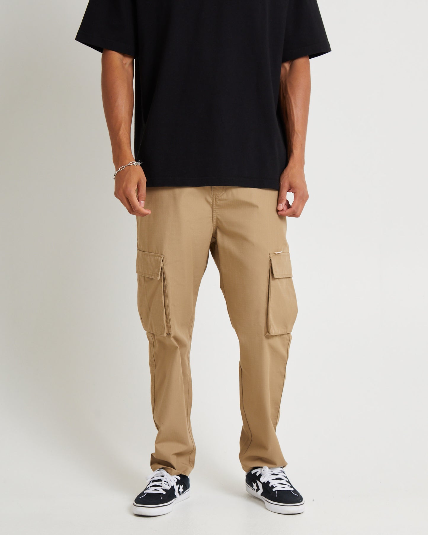 Green Onions Cargo Pants Tan Ripstop