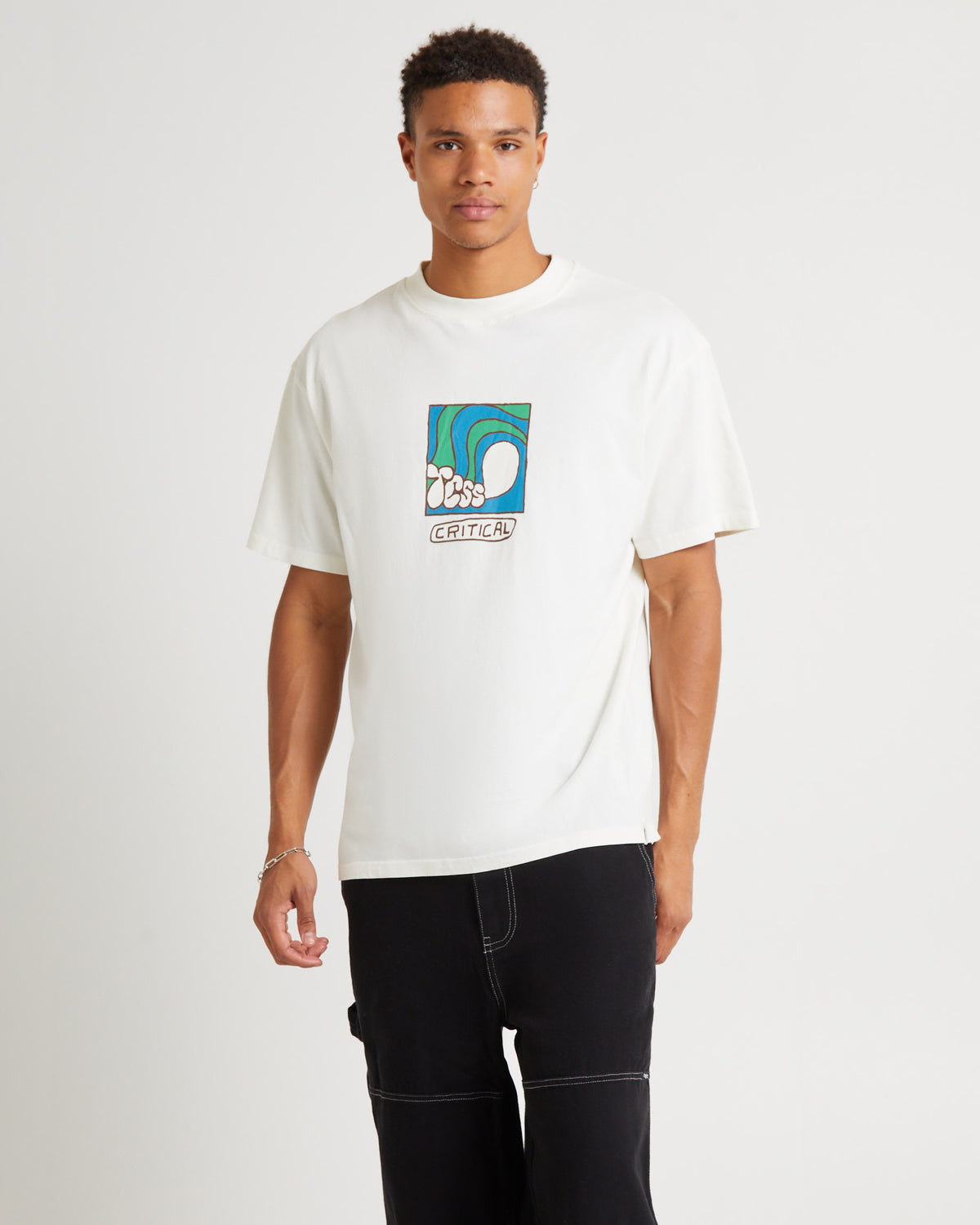 Washroom Short Sleeve T-Shirt Vintage White VINTAGE WHITE