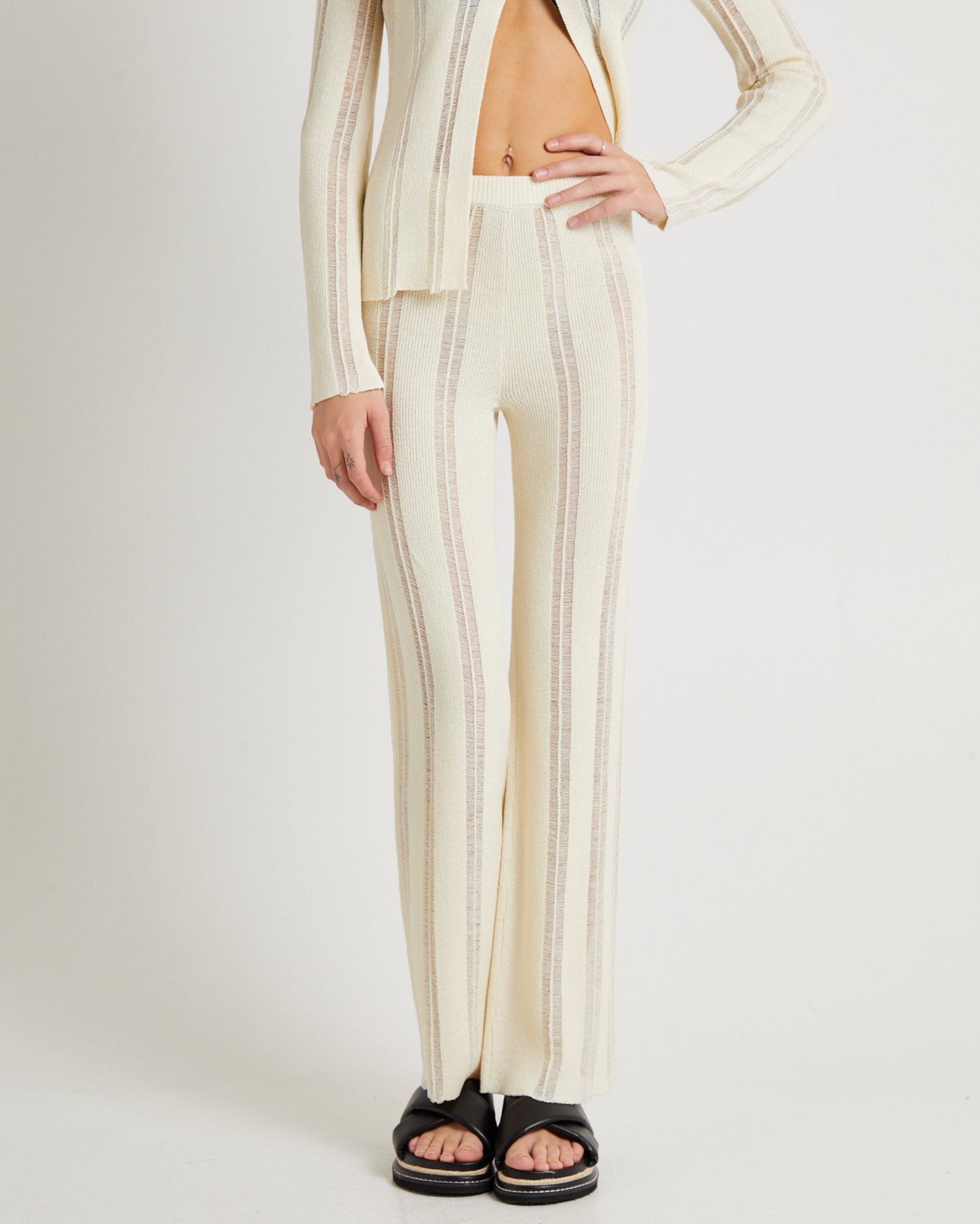 Ladder Knit Pants