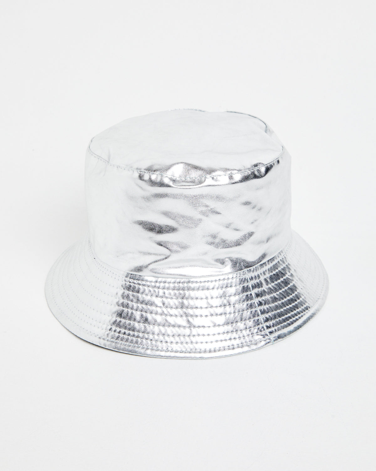 Metallic Bucket Hat SILVER
