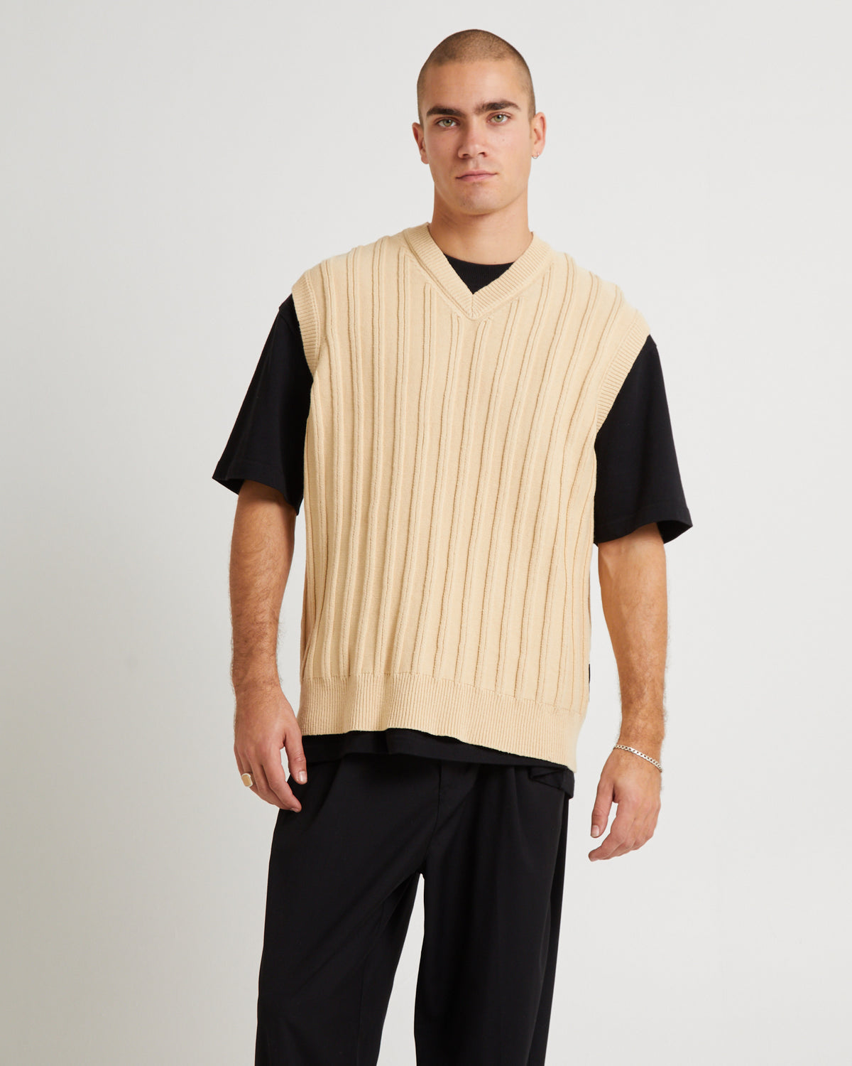 Lambert Knit Vest TAN