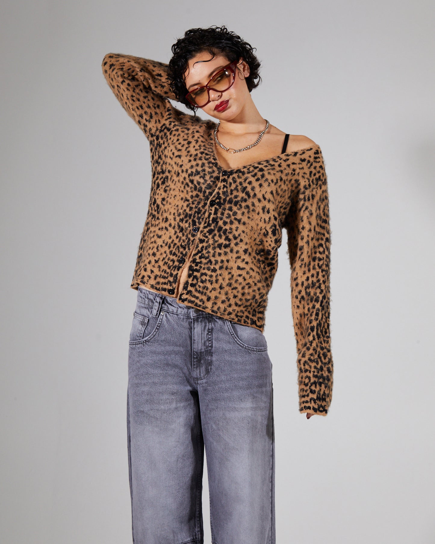 Leopard Chuck Cardigan