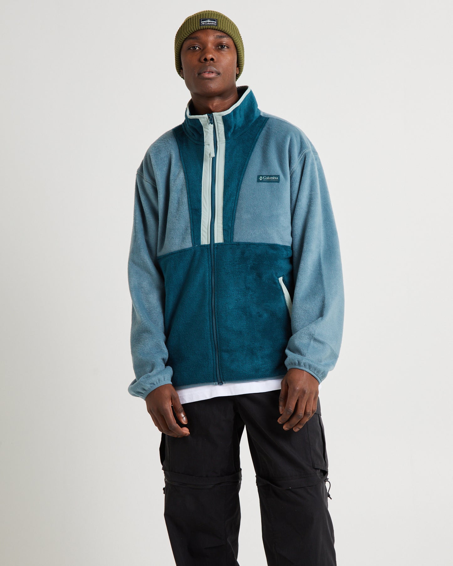 Back Bowl Full Zip Fleece Jacket Metal Night Wave