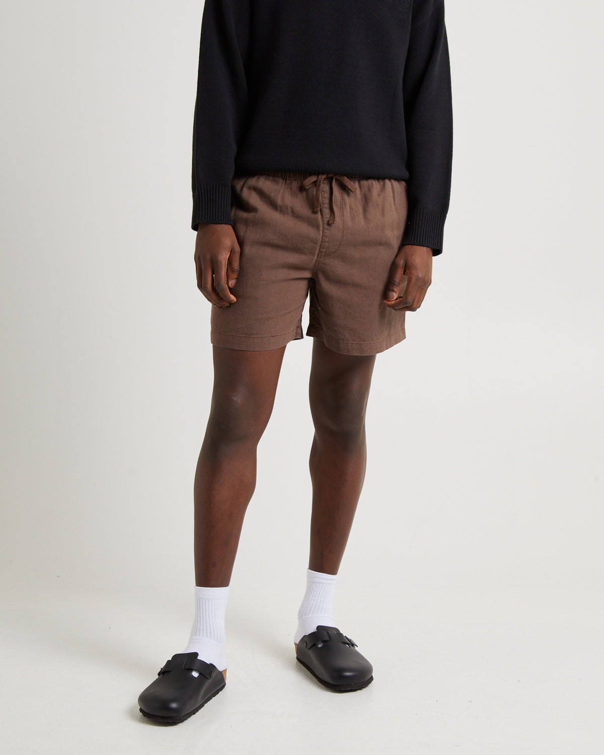 Puglia Linen Shorts UMBER