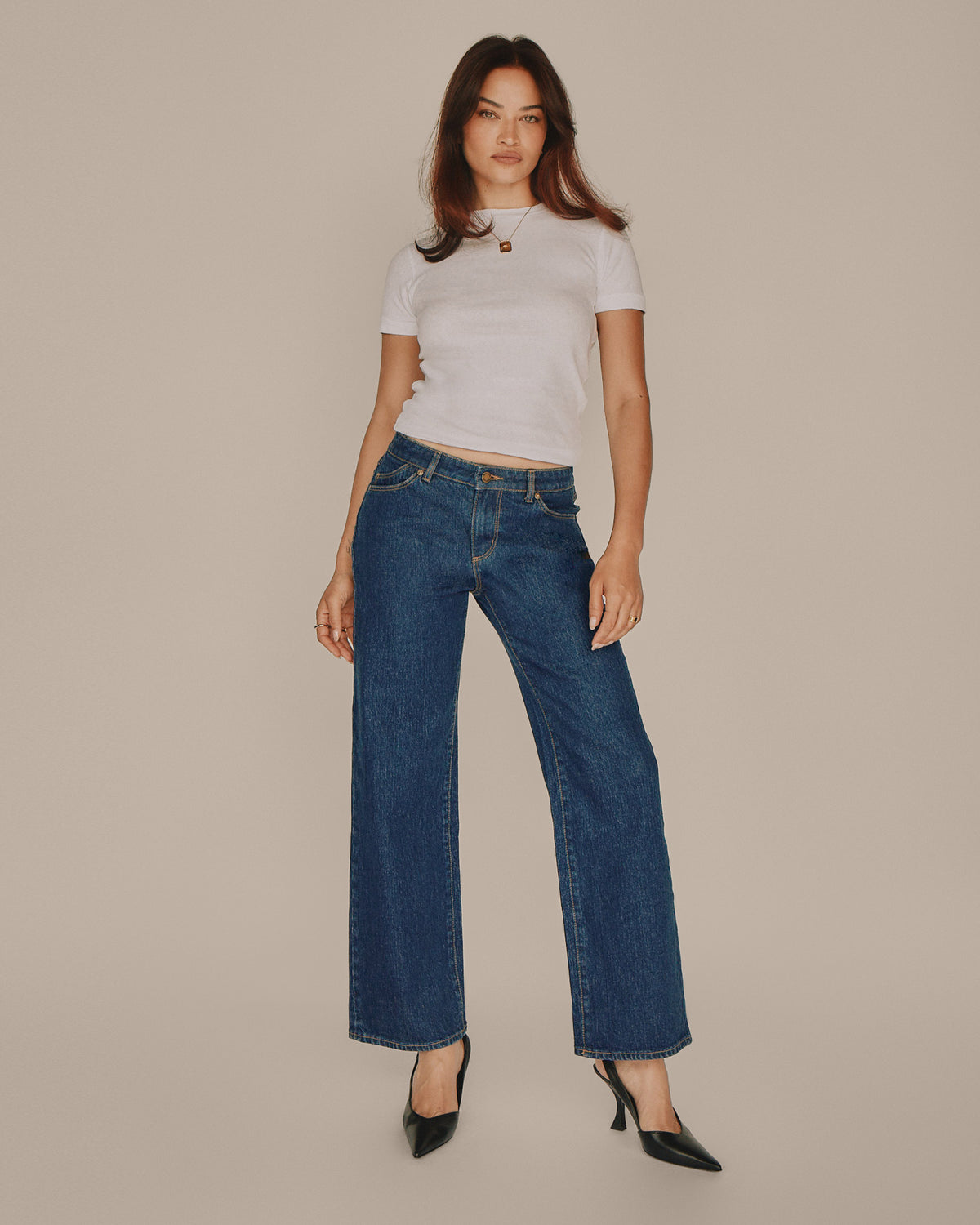 Heidi Low Denim Jeans Dark Stone DARK VINTAGE INDIGO