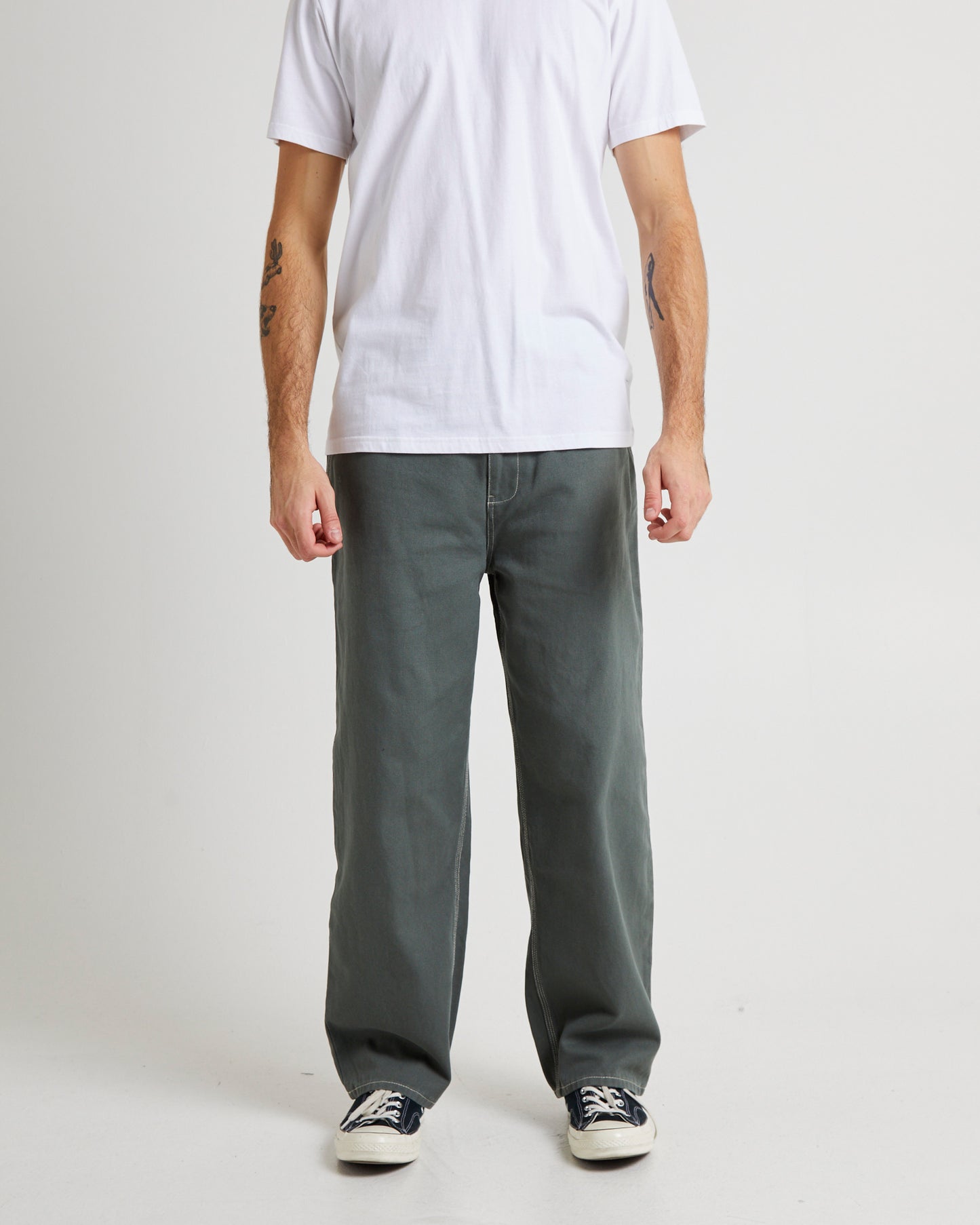 L-Five Relaxed Worker Pant Aircraft Green
