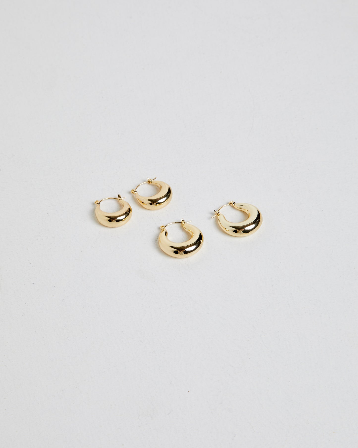14K Gold Classic Core Hoop Pack