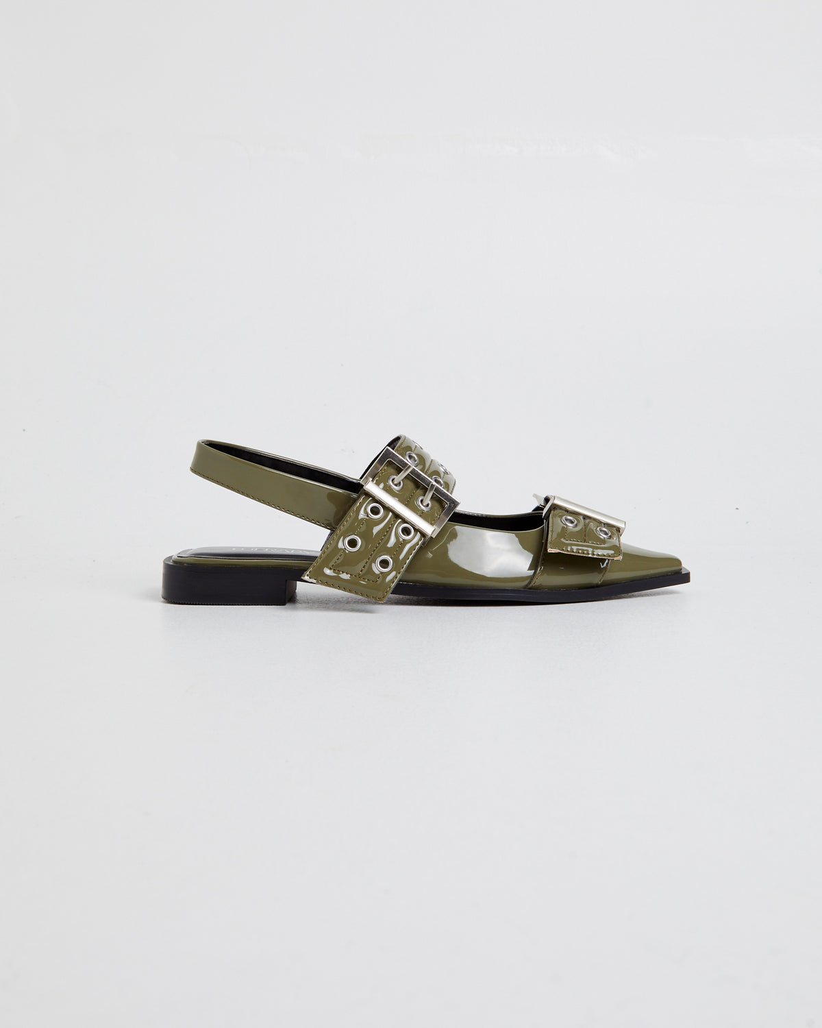 Matilda Pointed Flat GREEN