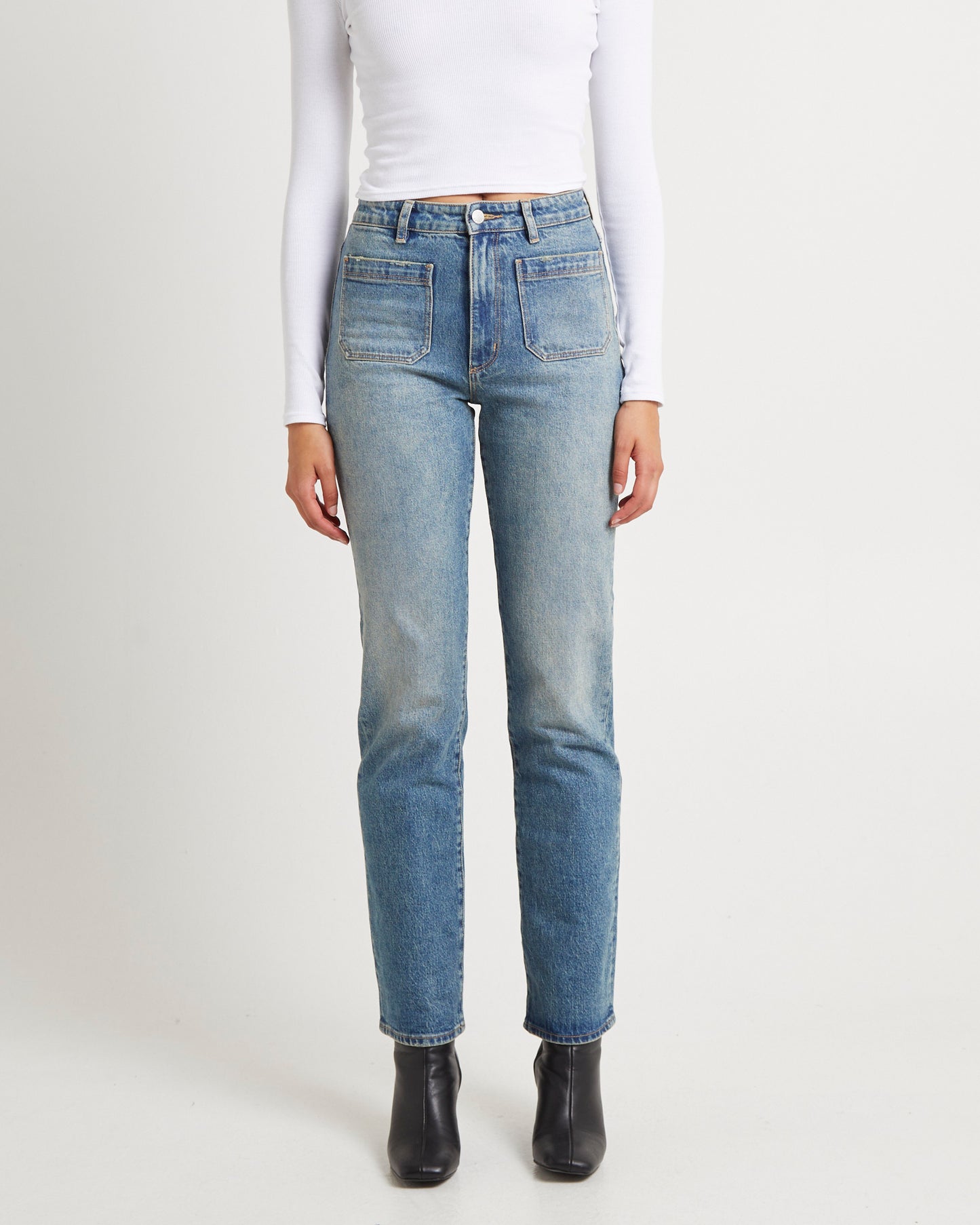 Original Straight Long Sailor Denim Jeans Organic Vintage