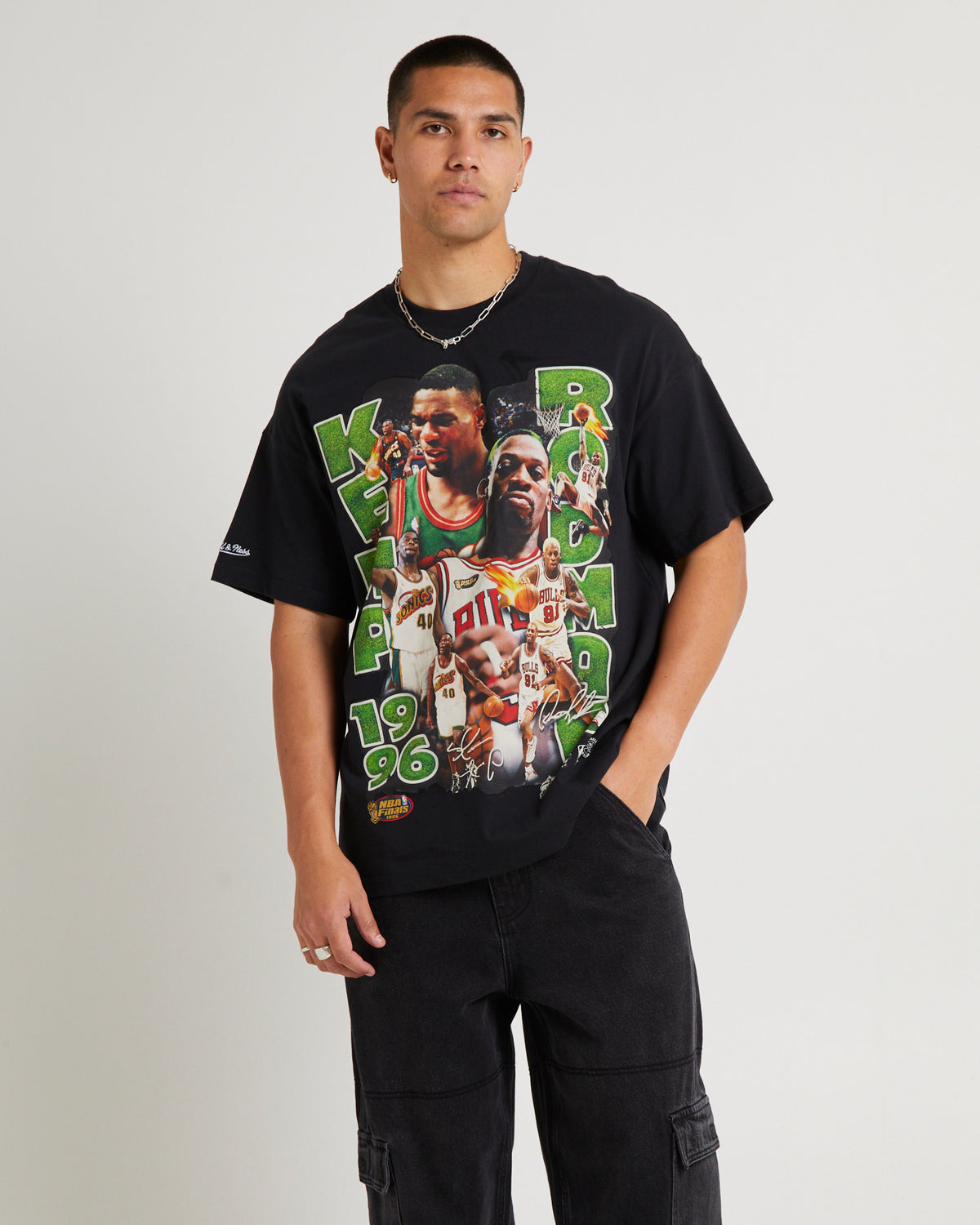 1989 NBA Finals T-Shirt FADED BLACK