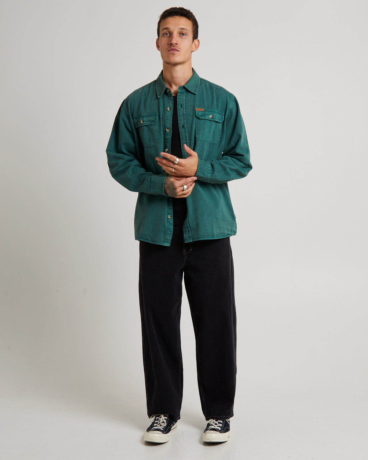 Trailer Drill Shirt DEEP GREEN