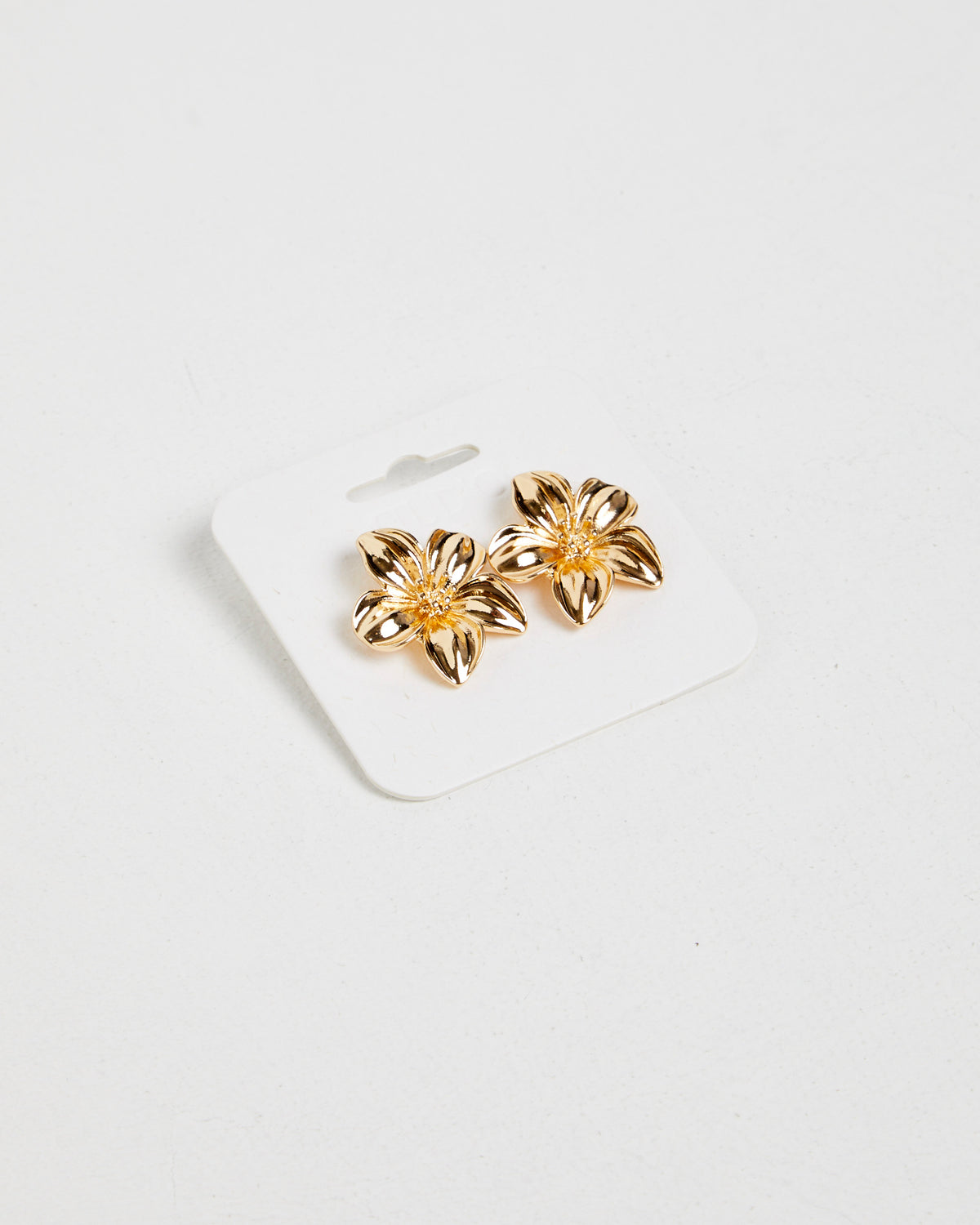 Flower Stud Earrings GOLD