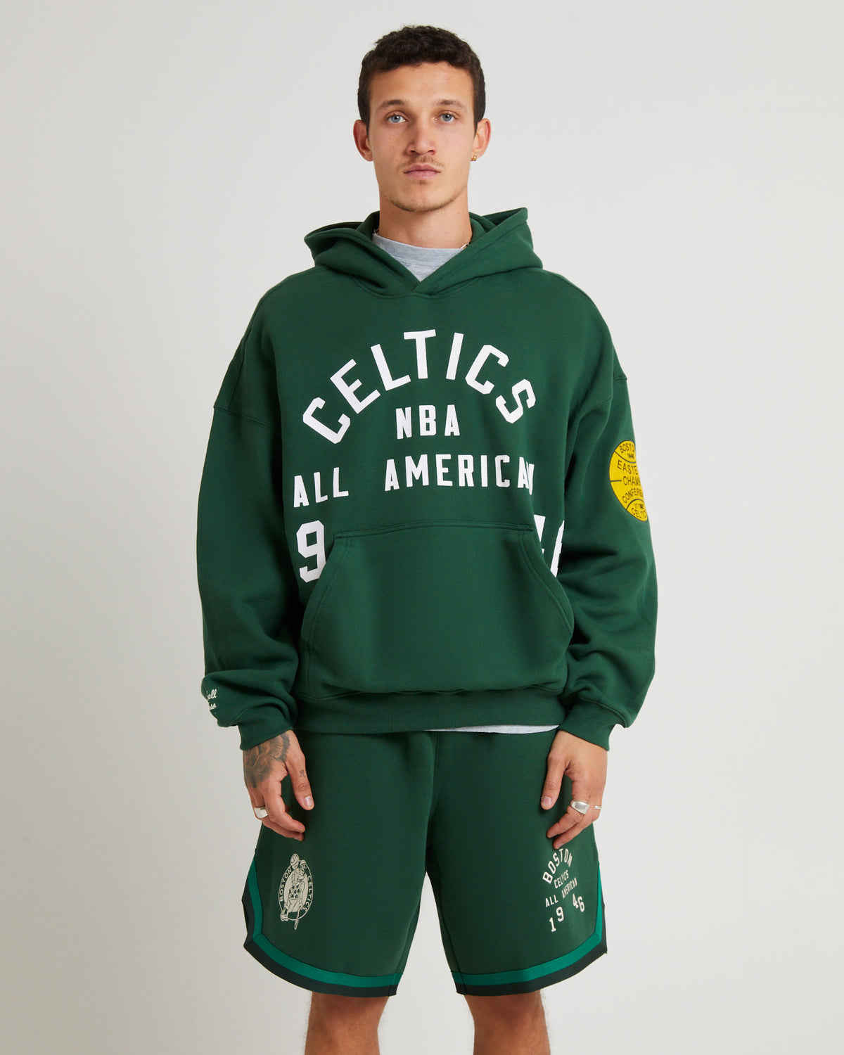 Boston Celtics All American Hoodie FADED OK GREEN