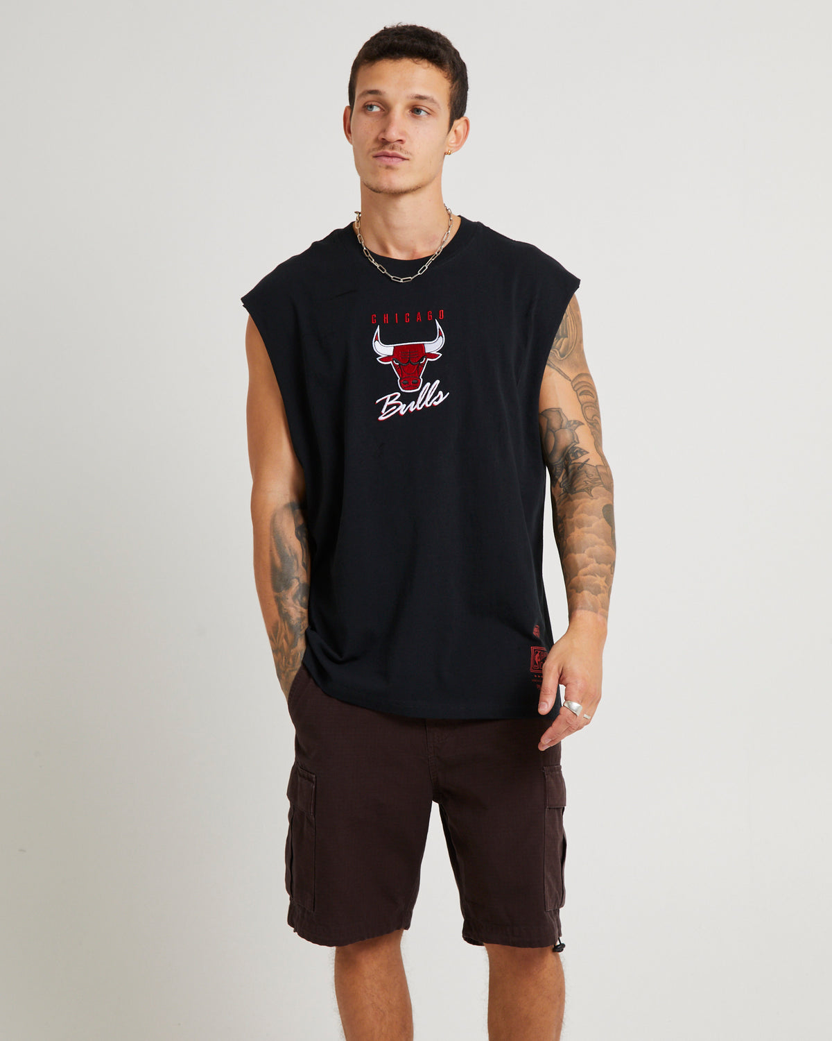 Tri Logo Muscle Bulls BLACK