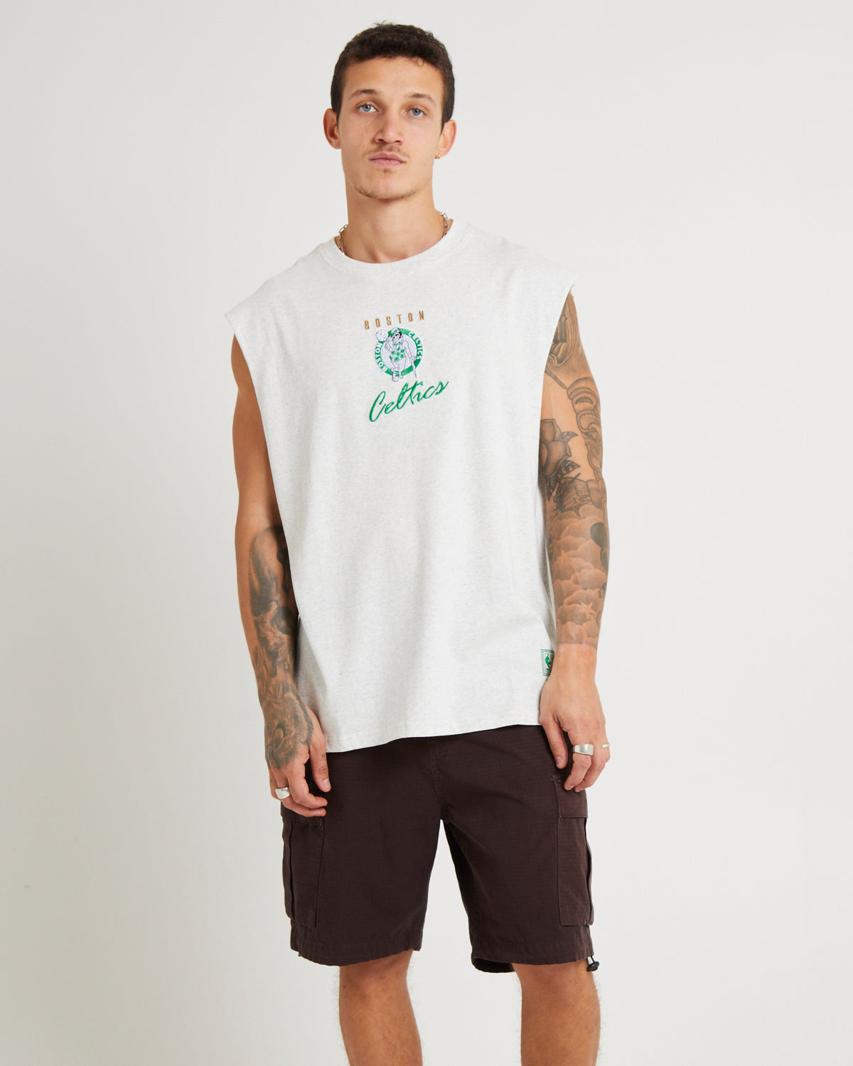 Tri Logo Muscle Celtics GREY