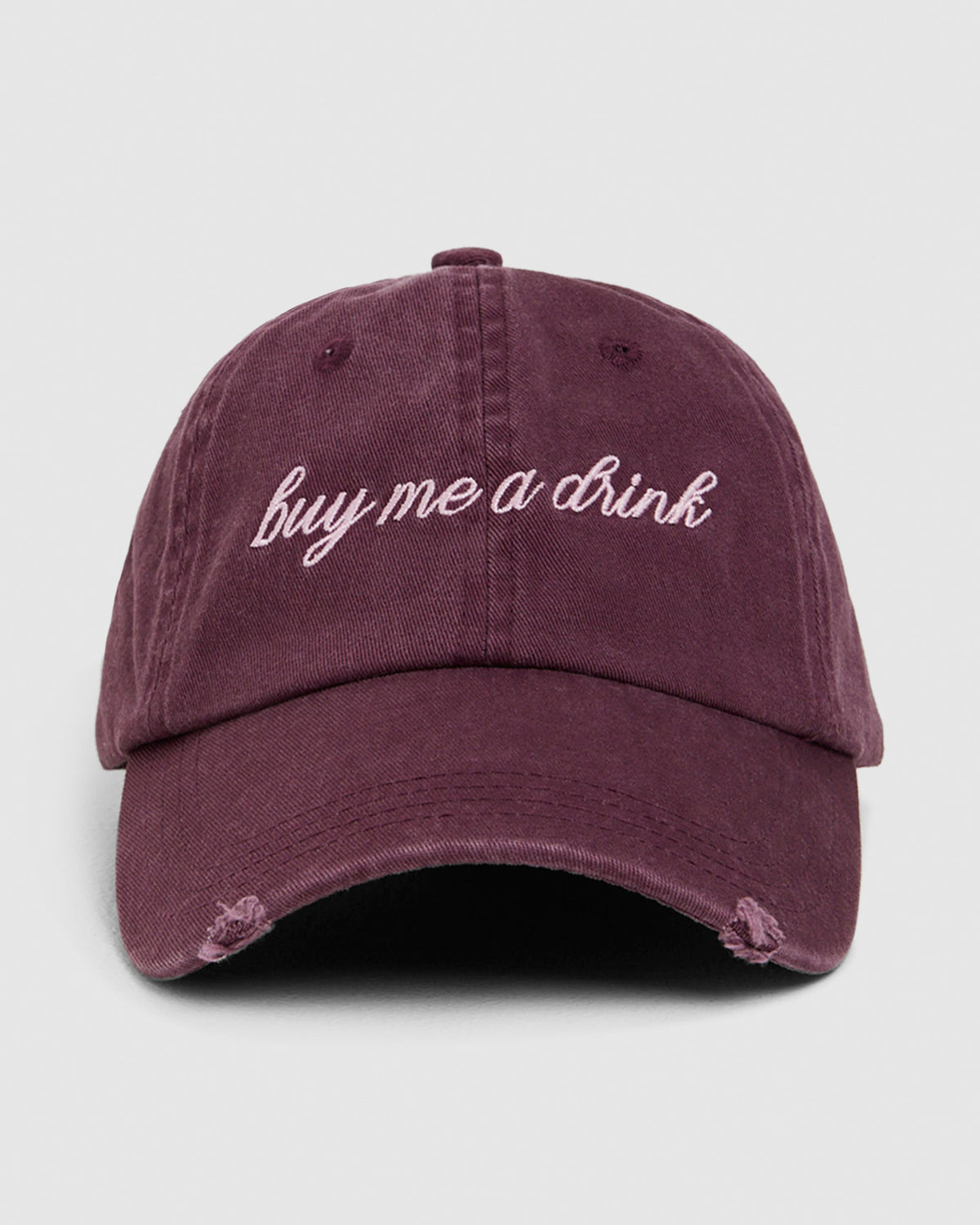 Iona Distressed Cap RED