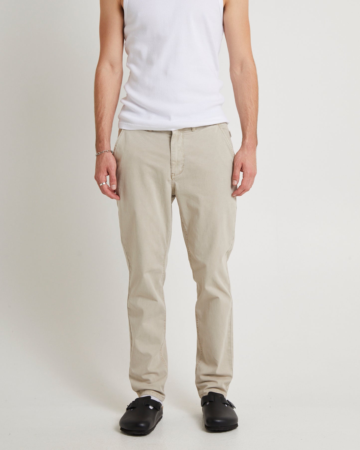 Preston Slim Chino Pants Bone
