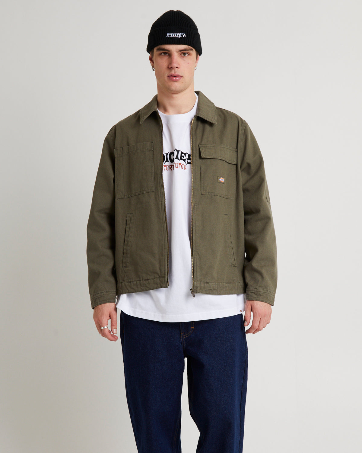 Eisenhower Utility Canvas Jacket Dark Khaki DARK KHAKI