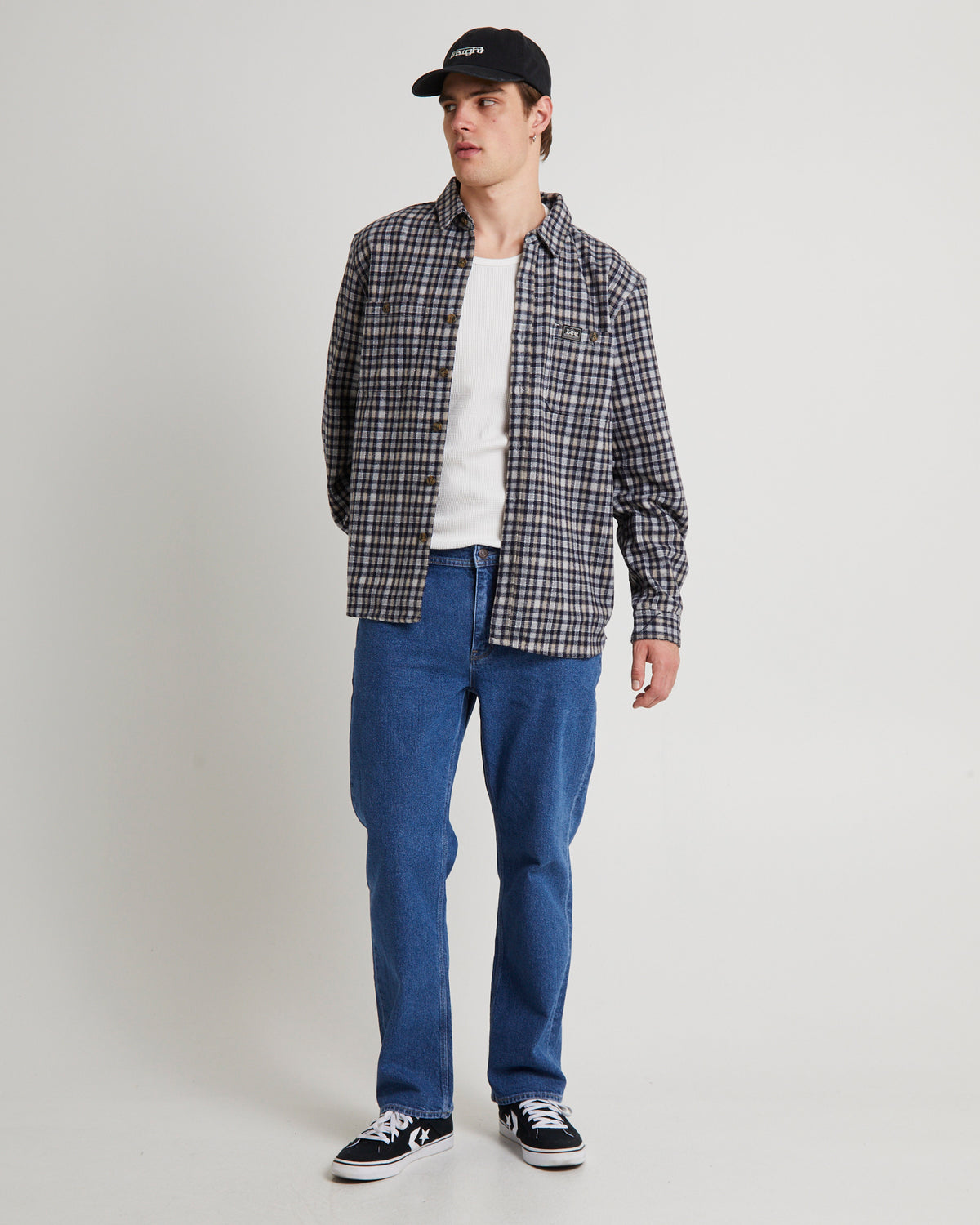 Lee Worker Long Sleeve Shirt Brown Check BROWN CHECK