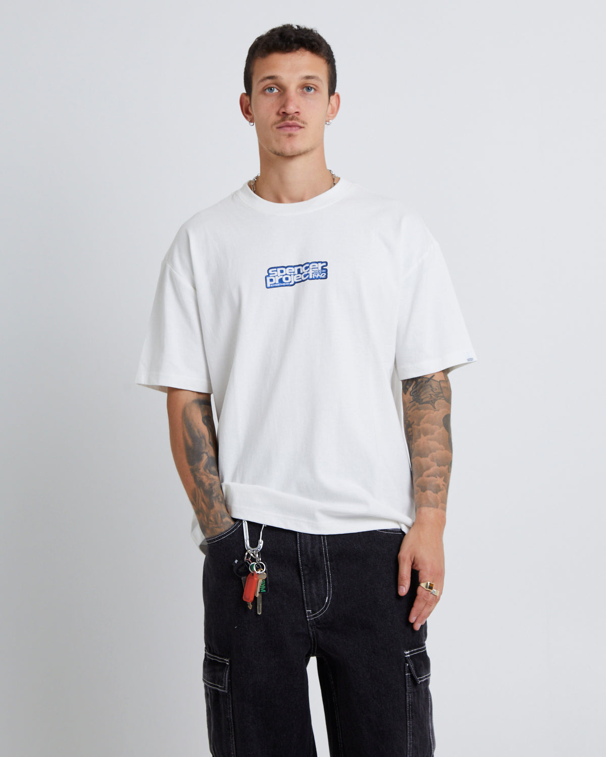 Doughnut Short Sleeve T-Shirt WHITE