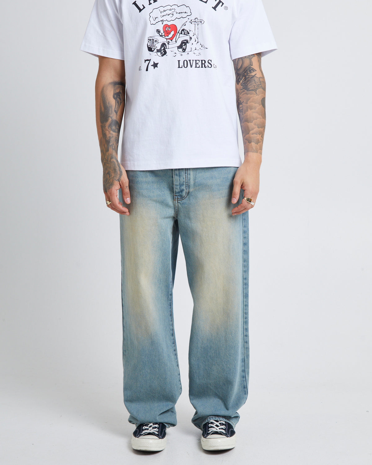 Wale Dirty Wash Denim Jeans Dirty Wash