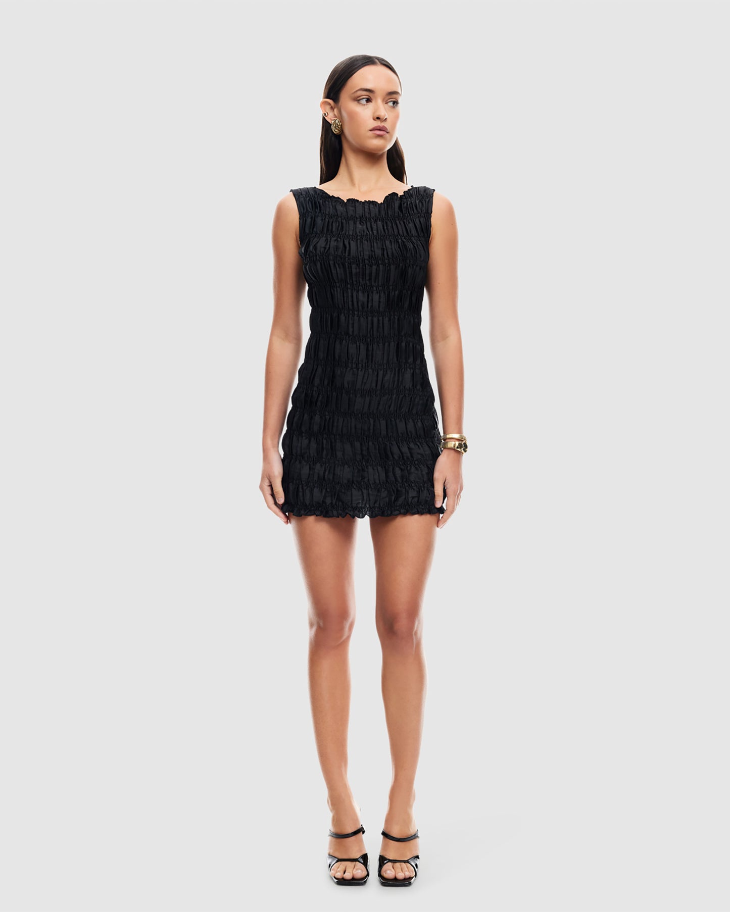 Guccio Ruched Mini Dress