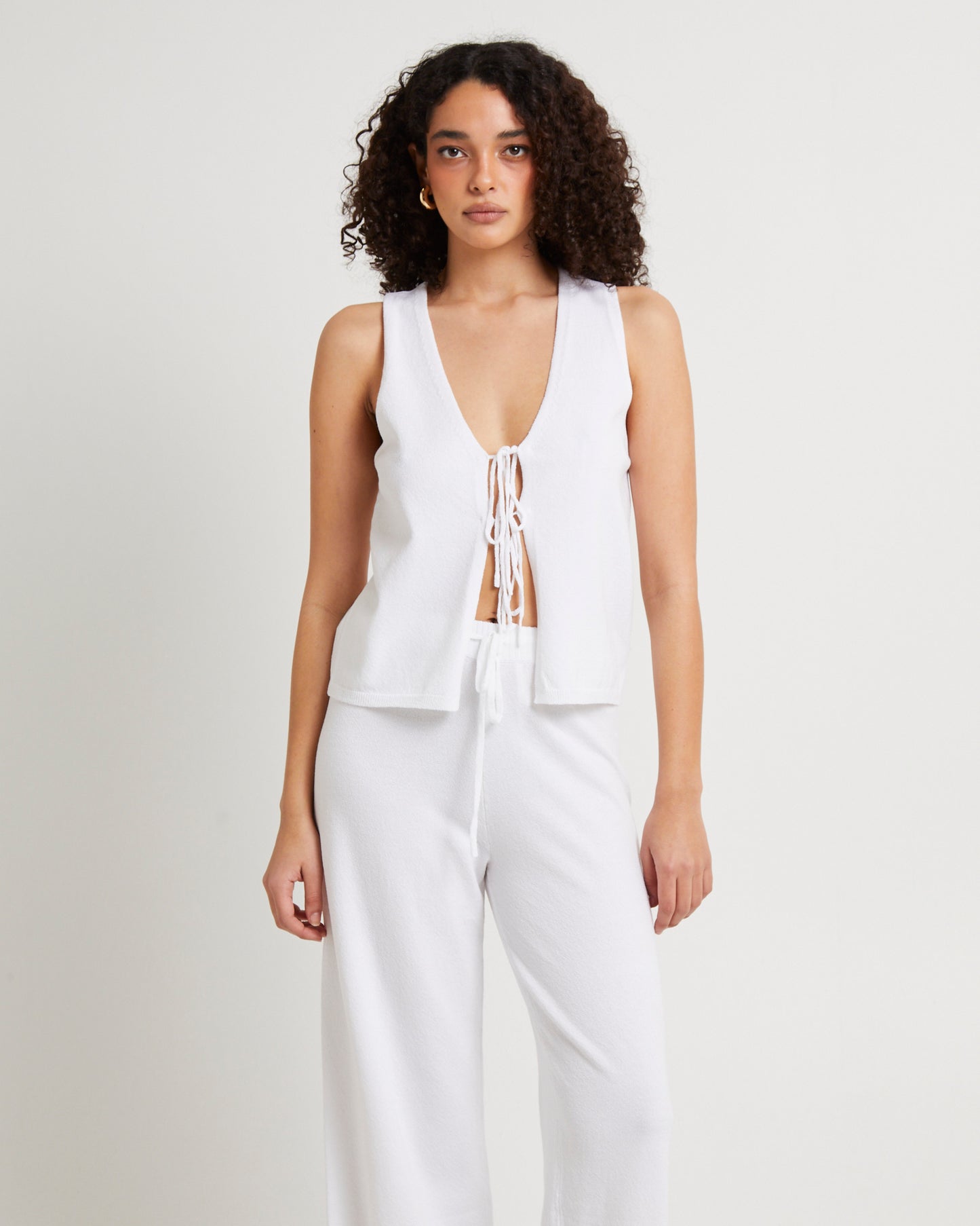 Libby Tie Front Knit Top