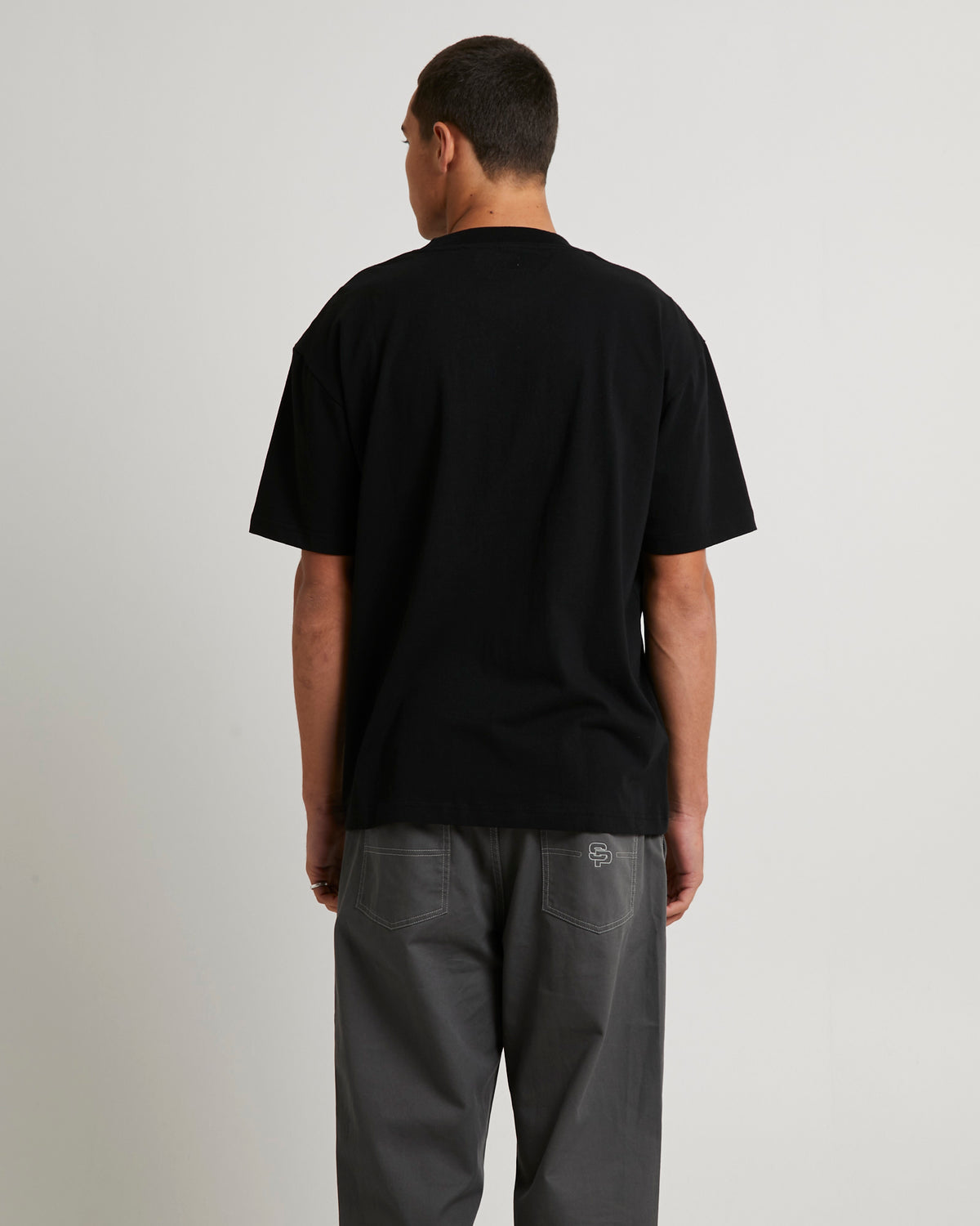 Emblem Short Sleeve T-Shirt BLACK