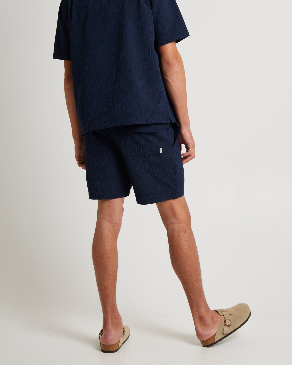 Morrison Seersucker Shorts NAVY