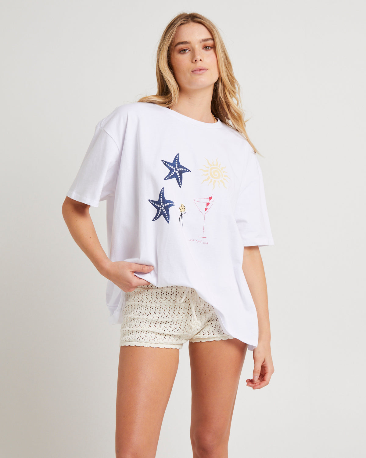 Vacay Oversized T-Shirt WHITE