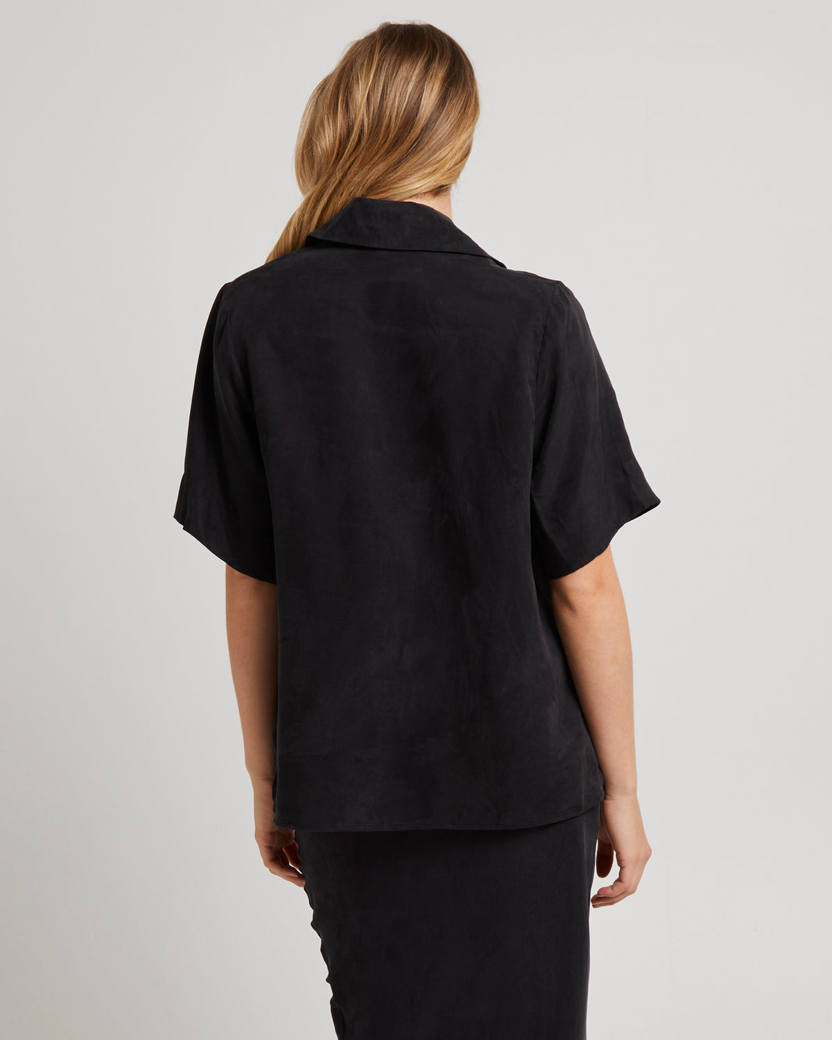 Tie Up Blouse BLACK