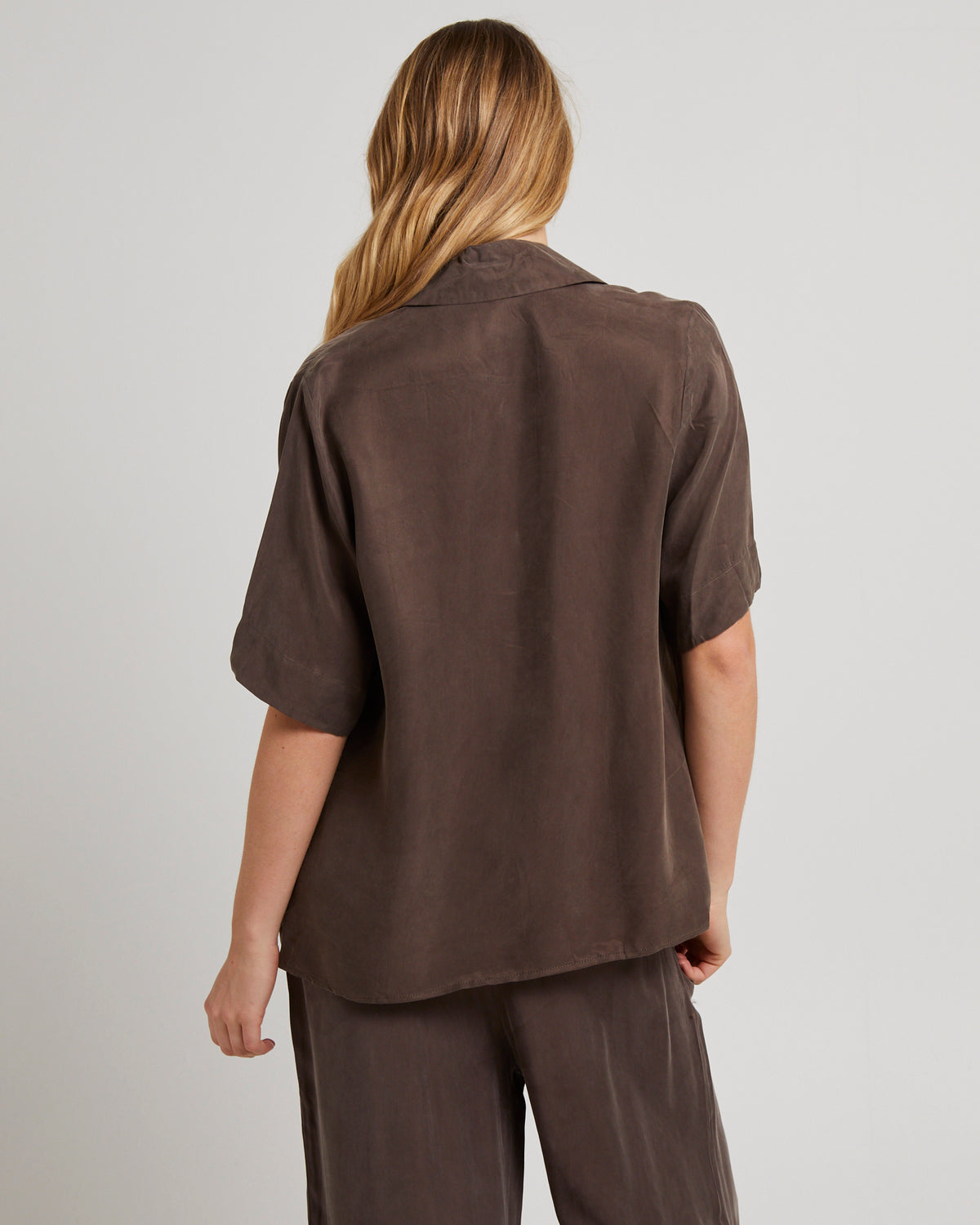 Tie Up Blouse CHOCOLATE